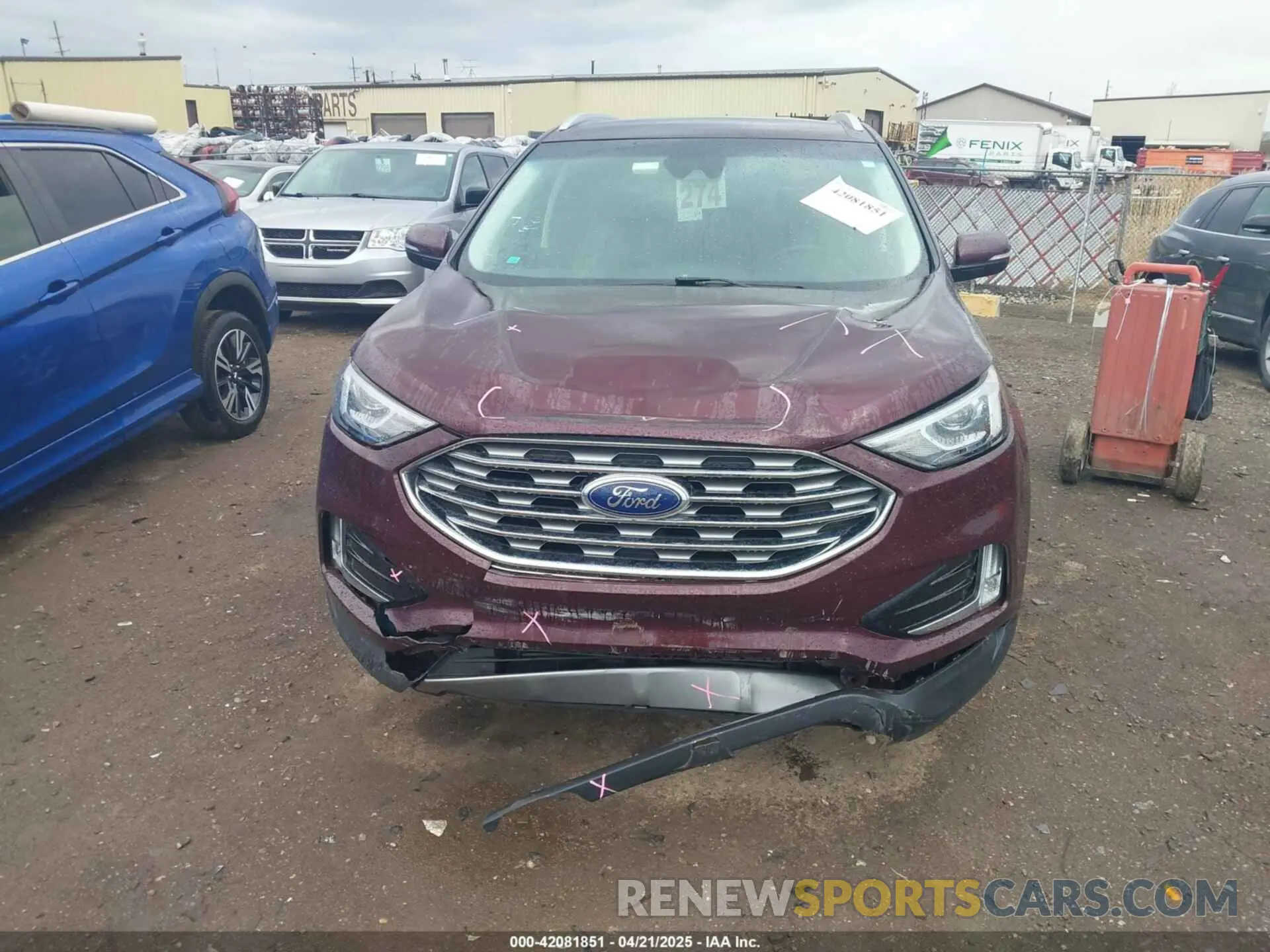 12 fotografías del automóvil dañado 2FMPK4J95KBC26108 FORD EDGE 2019