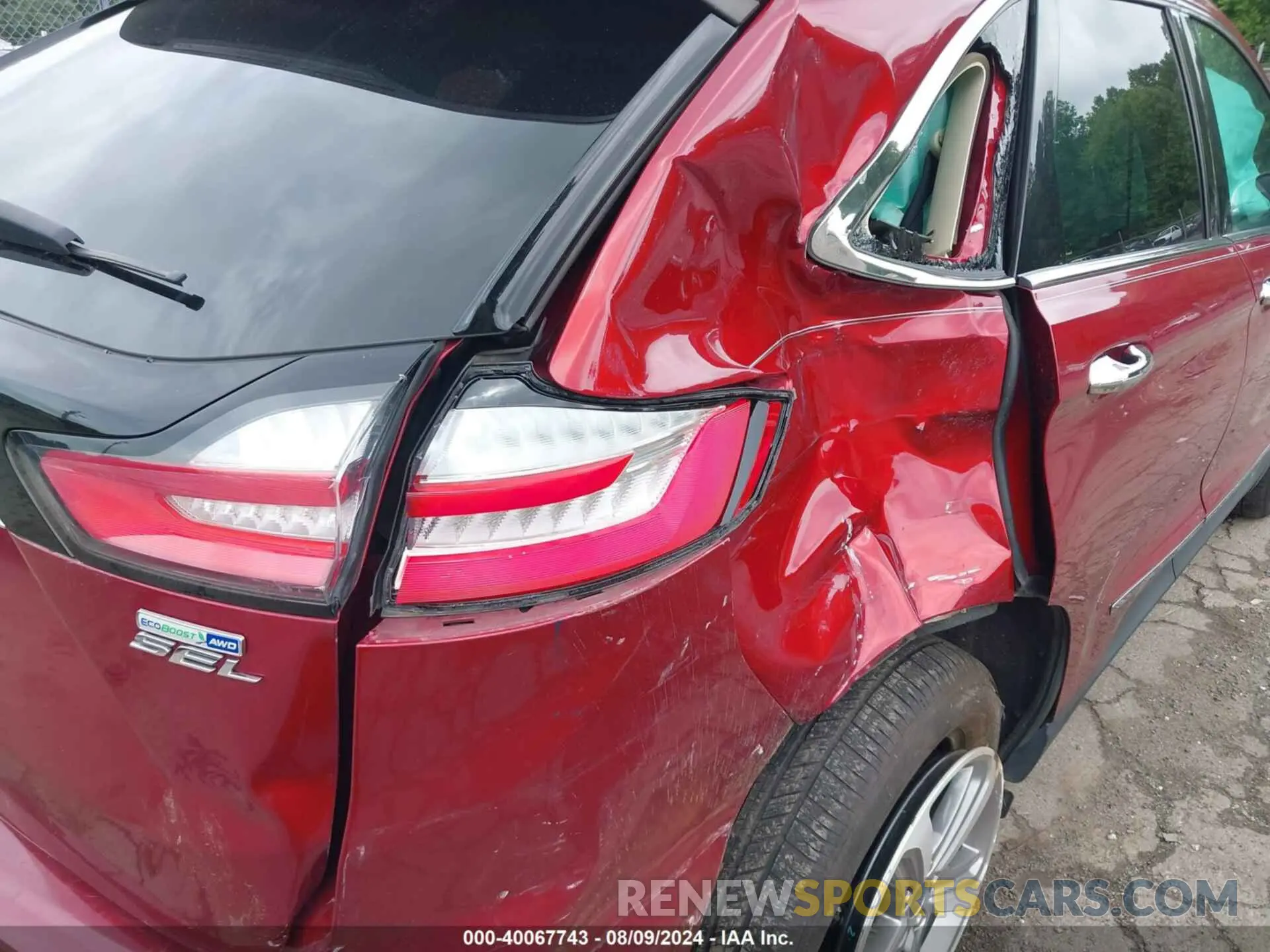 12 fotografías del automóvil dañado 2FMPK4J96KBC33519 FORD EDGE 2019