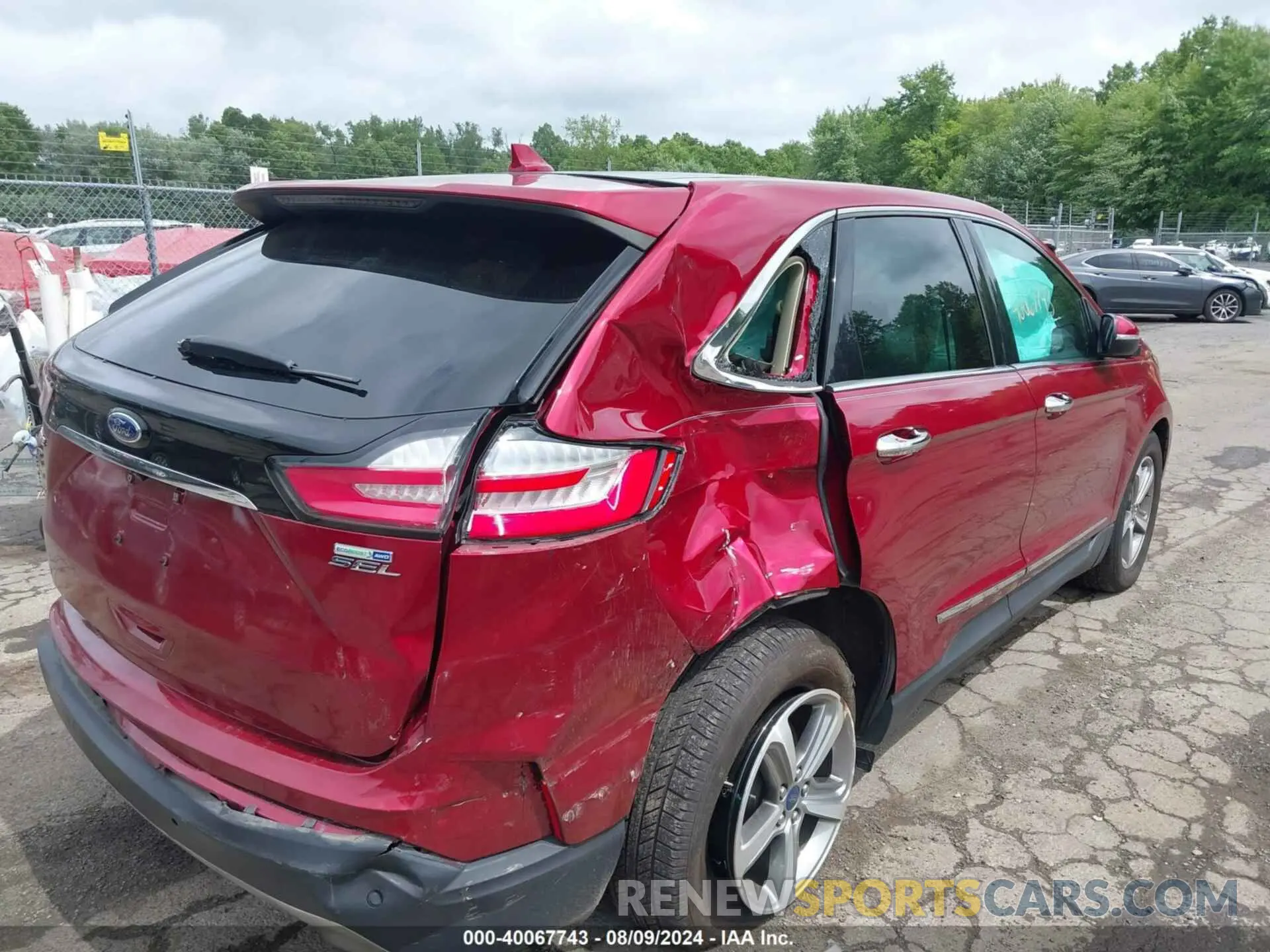 4 fotografías del automóvil dañado 2FMPK4J96KBC33519 FORD EDGE 2019