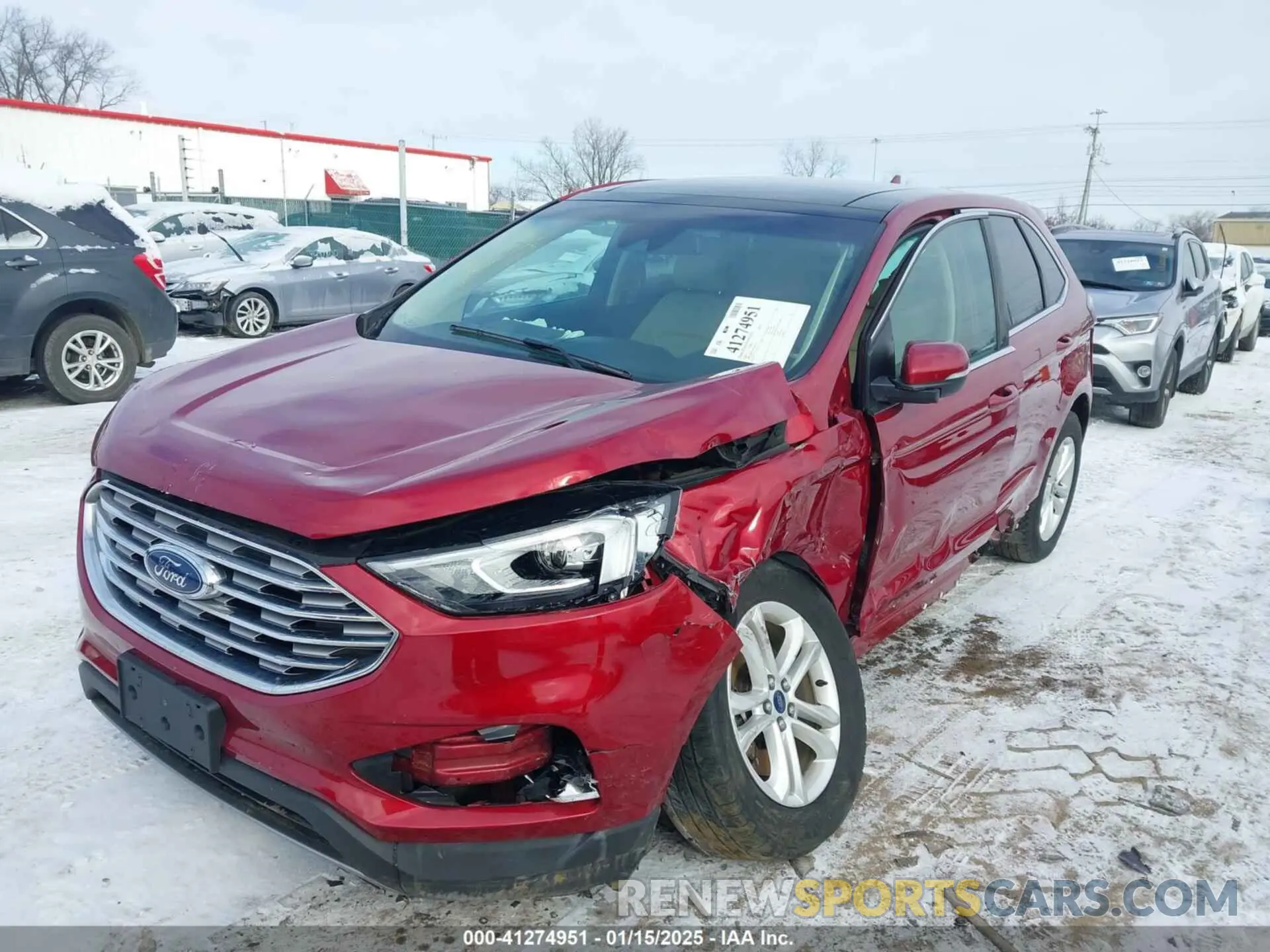 6 fotografías del automóvil dañado 2FMPK4J98KBB45572 FORD EDGE 2019