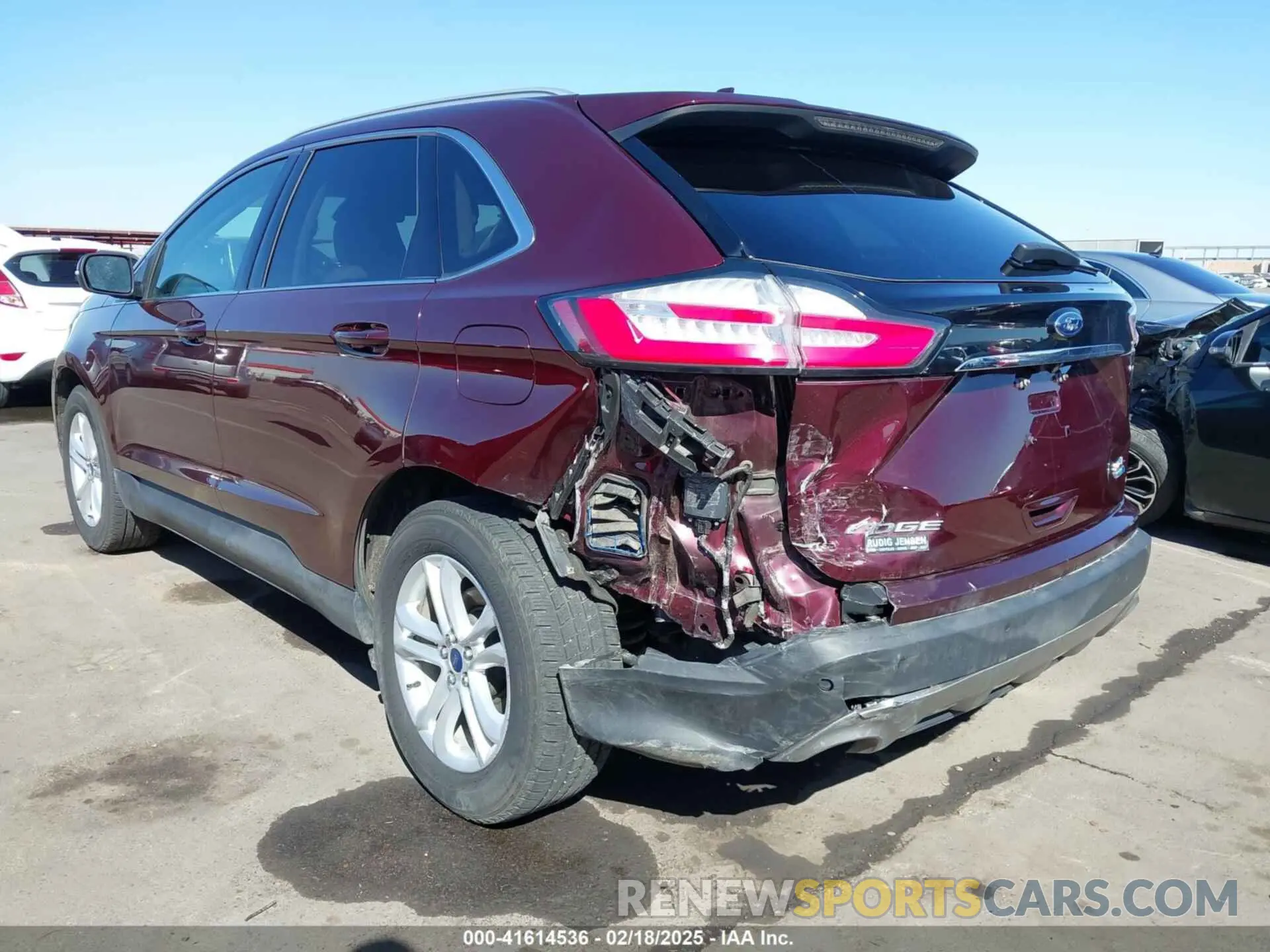 6 fotografías del automóvil dañado 2FMPK4J9XKBB10449 FORD EDGE 2019