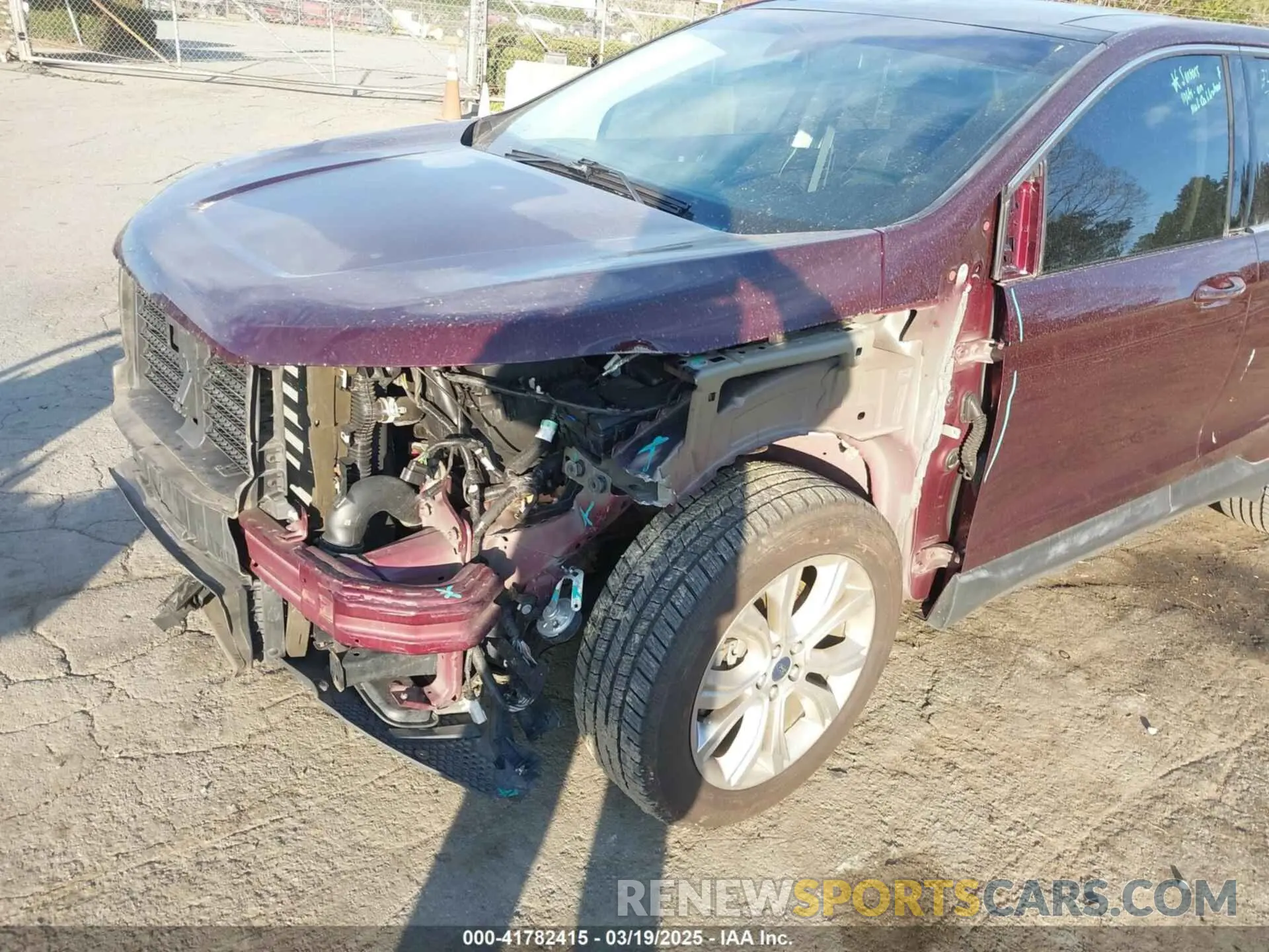 18 fotografías del automóvil dañado 2FMPK4K94KBB35619 FORD EDGE 2019