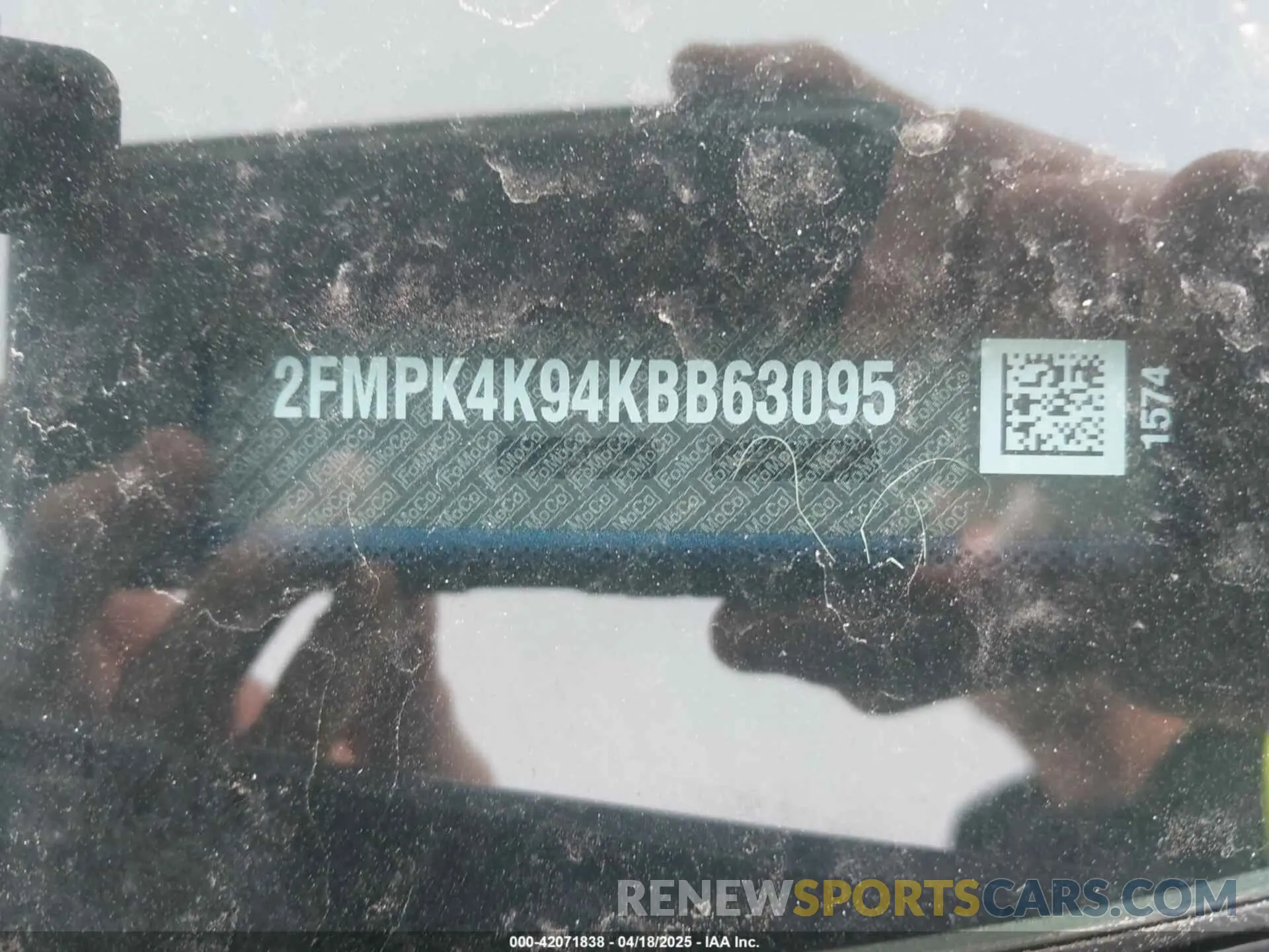 9 fotografías del automóvil dañado 2FMPK4K94KBB63095 FORD EDGE 2019