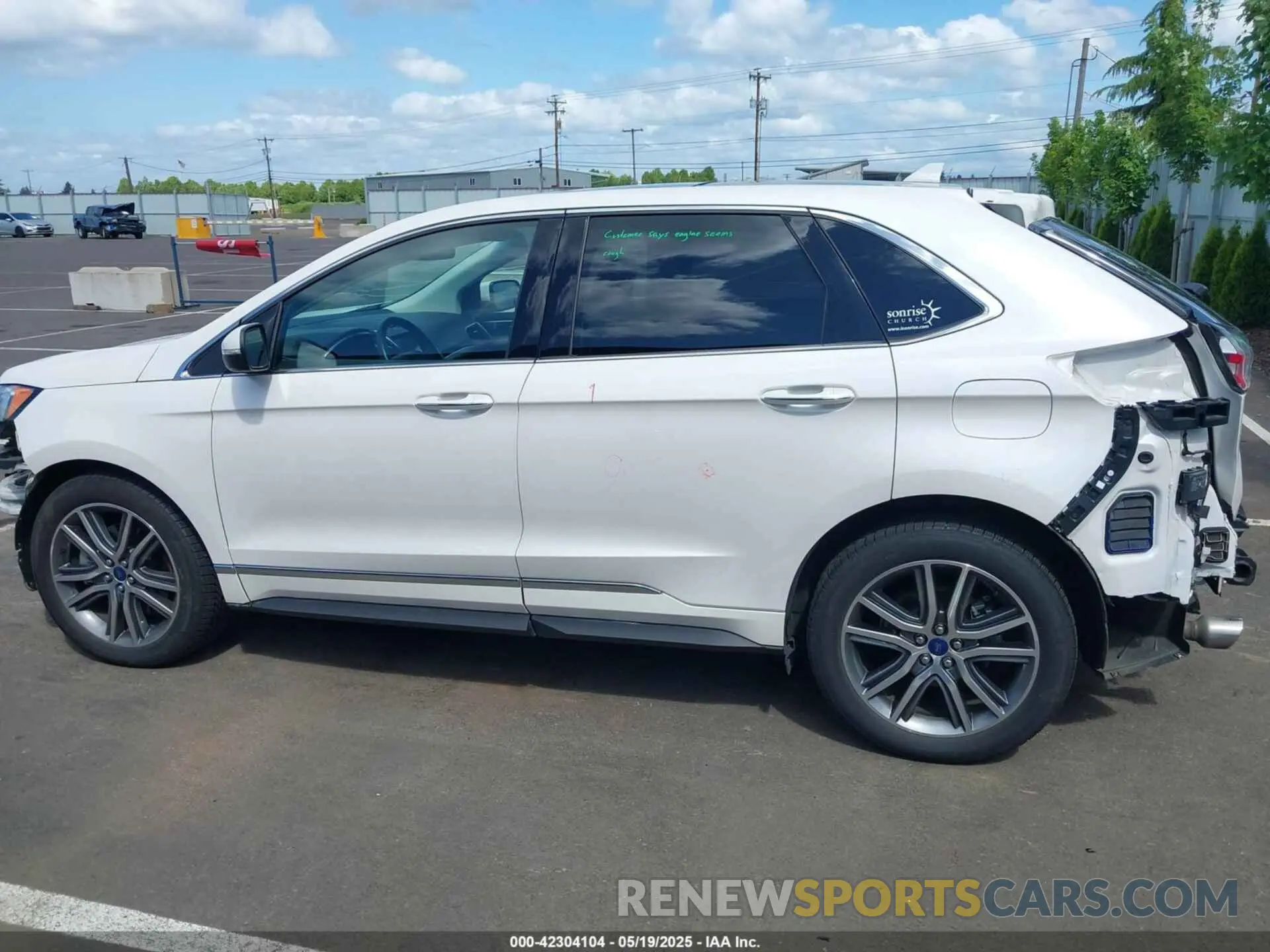 15 fotografías del automóvil dañado 2FMPK4K94KBC37017 FORD EDGE 2019