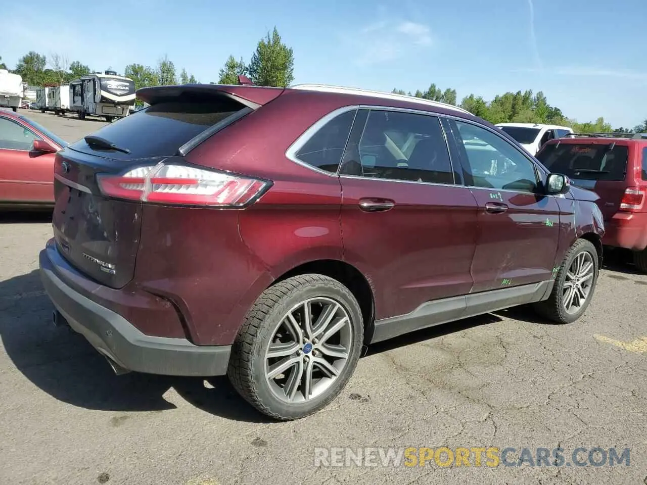 3 fotografías del automóvil dañado 2FMPK4K94KBC49247 FORD EDGE 2019