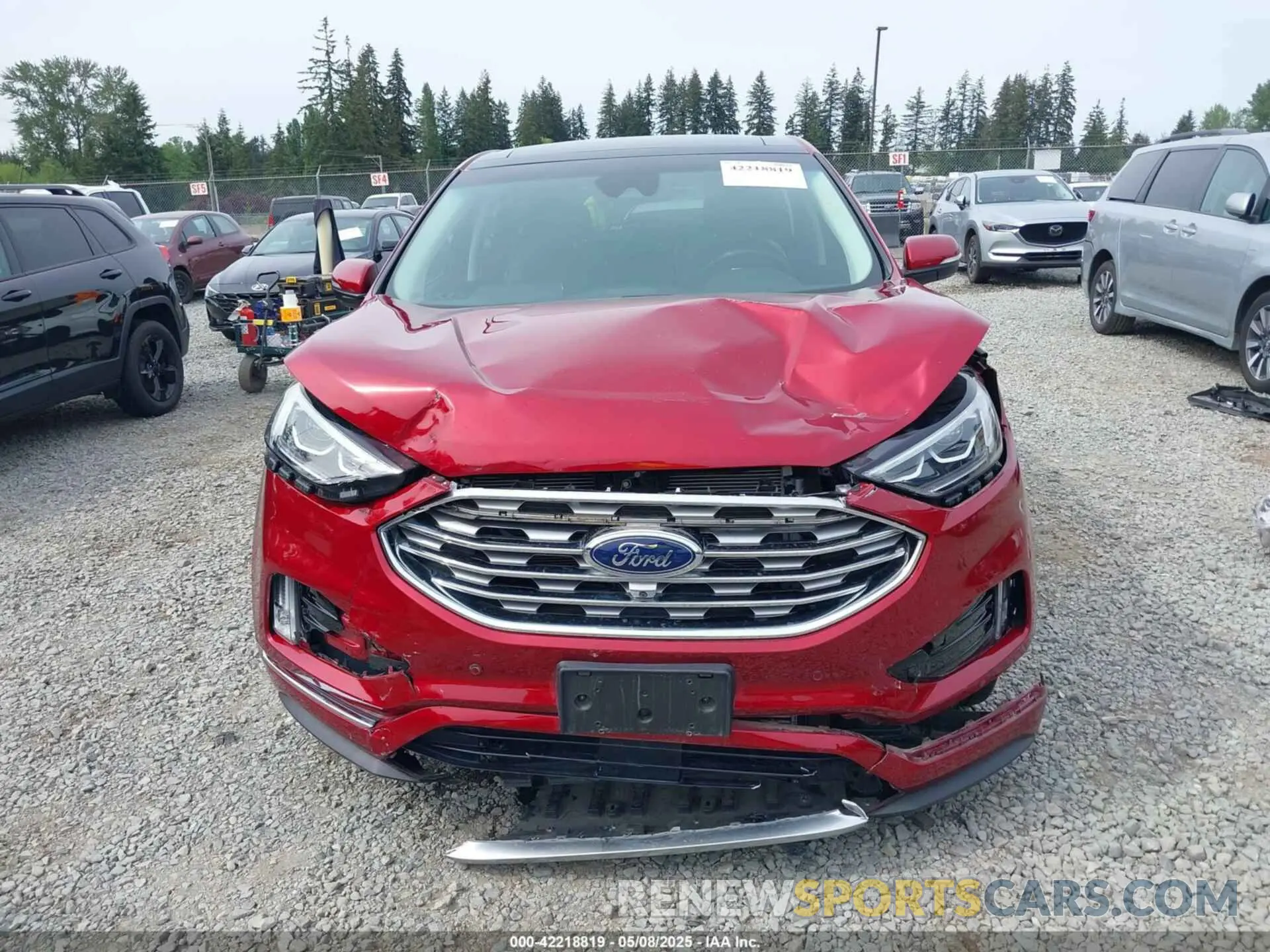 12 fotografías del automóvil dañado 2FMPK4K99KBB47037 FORD EDGE 2019