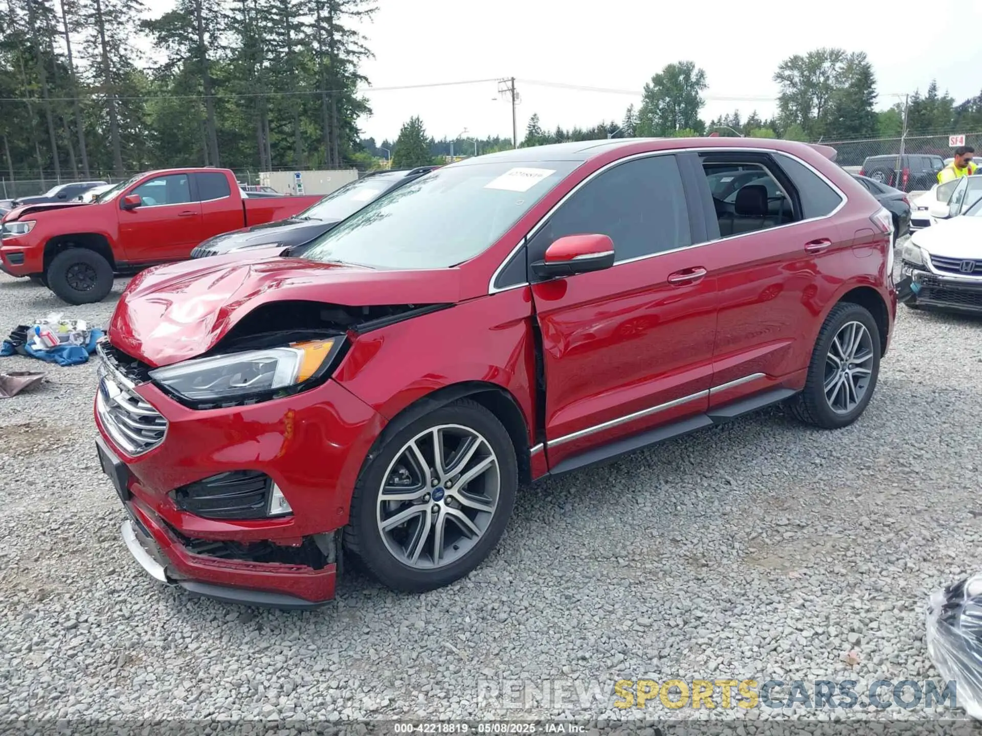 2 fotografías del automóvil dañado 2FMPK4K99KBB47037 FORD EDGE 2019