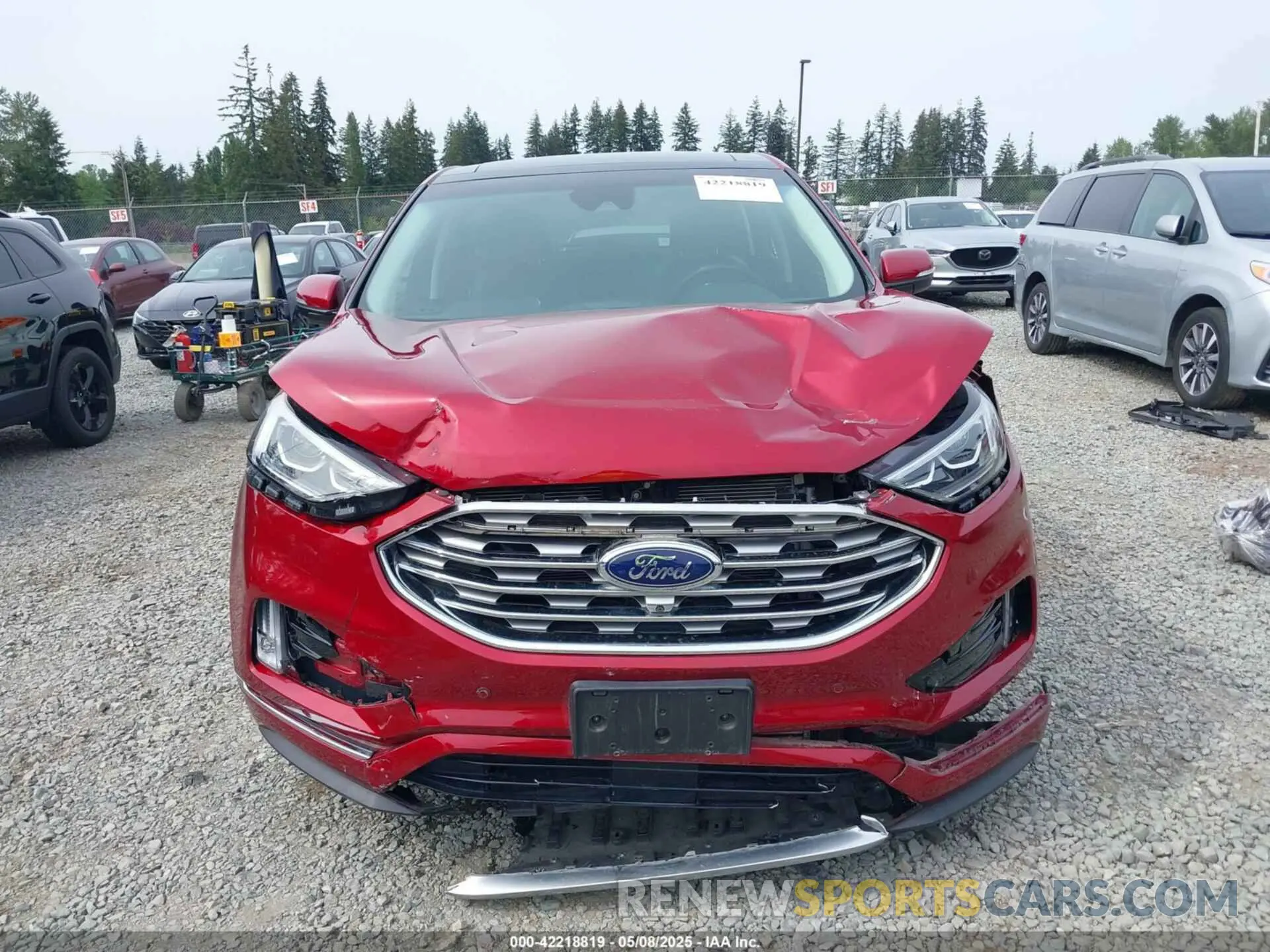 6 fotografías del automóvil dañado 2FMPK4K99KBB47037 FORD EDGE 2019