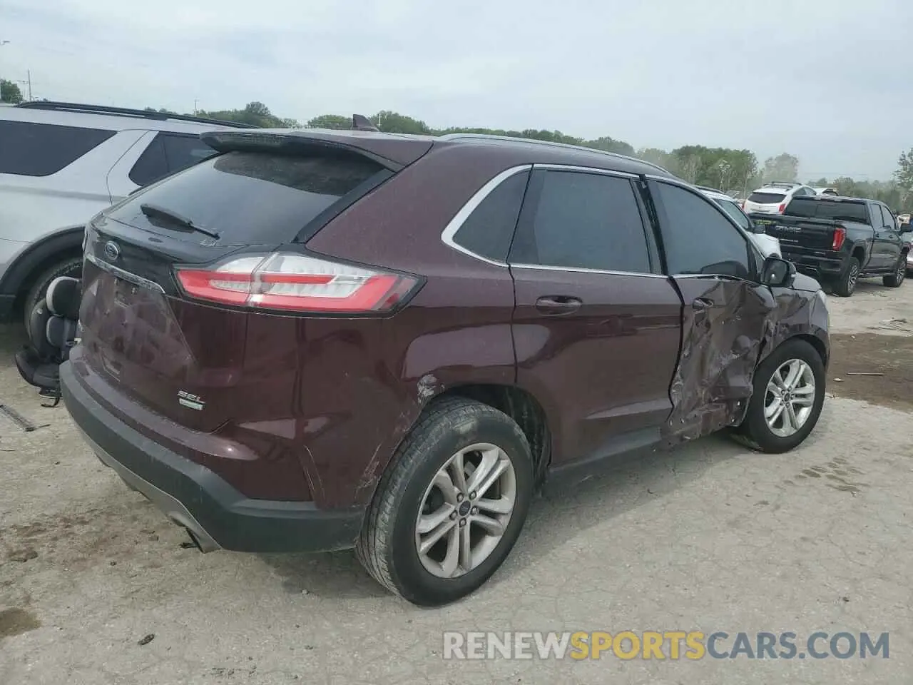 3 fotografías del automóvil dañado 2FMPK3J93LBA46279 FORD EDGE 2020