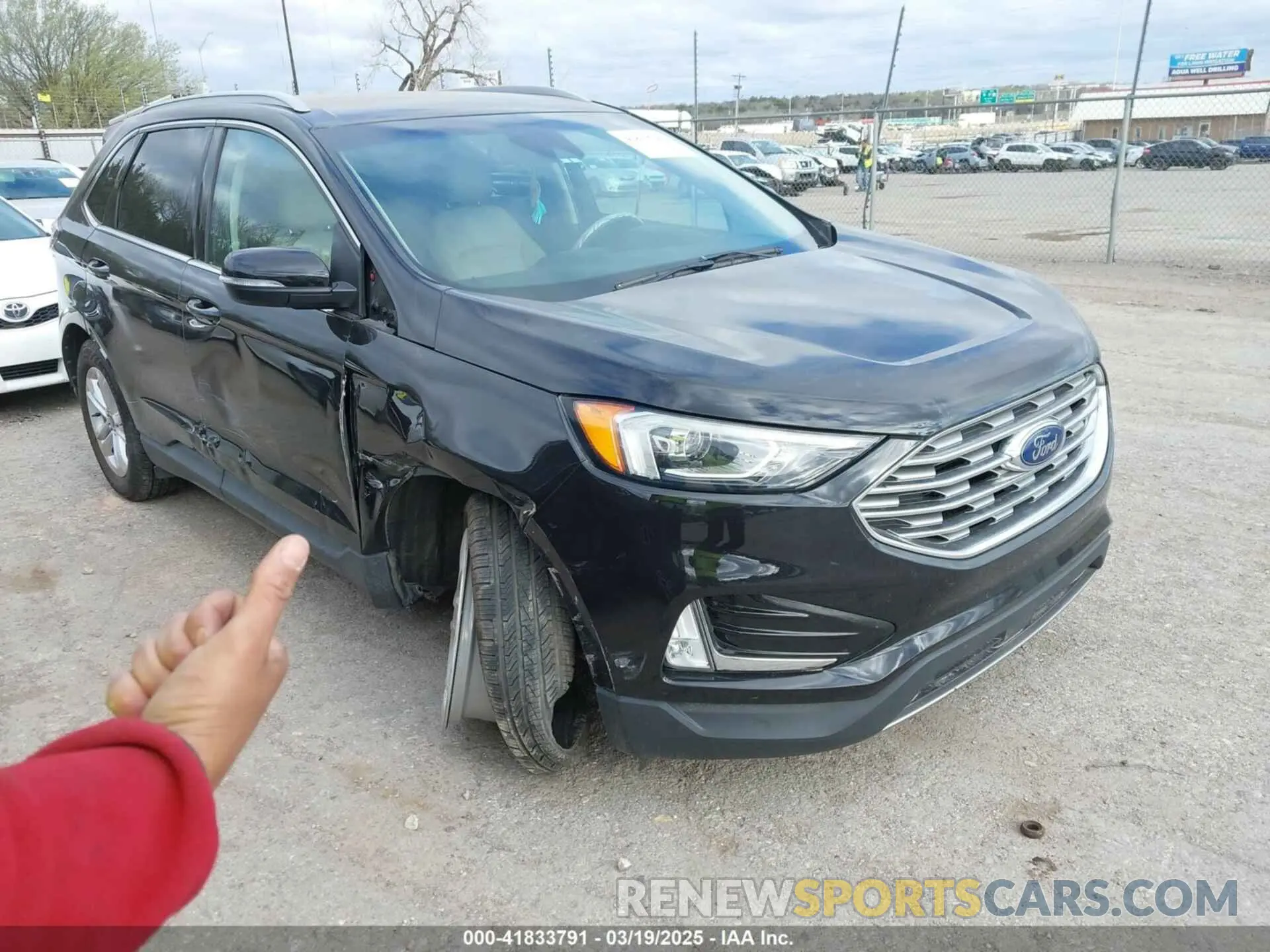 1 fotografías del automóvil dañado 2FMPK3J96LBA04639 FORD EDGE 2020