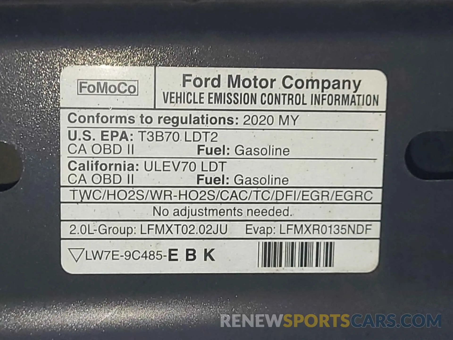 11 fotografías del automóvil dañado 2FMPK3K90LBA73678 FORD EDGE 2020