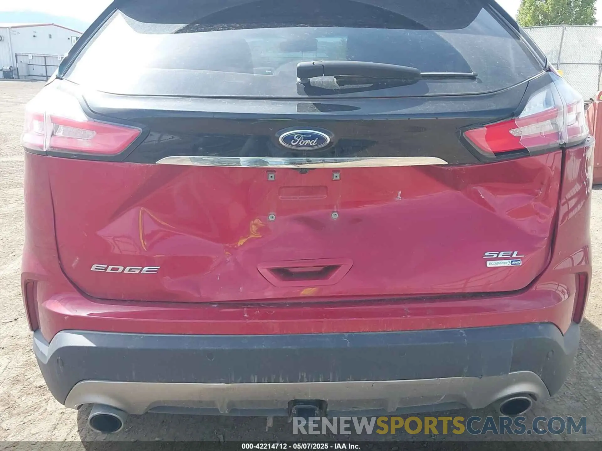 6 fotografías del automóvil dañado 2FMPK4J98LBA89831 FORD EDGE 2020