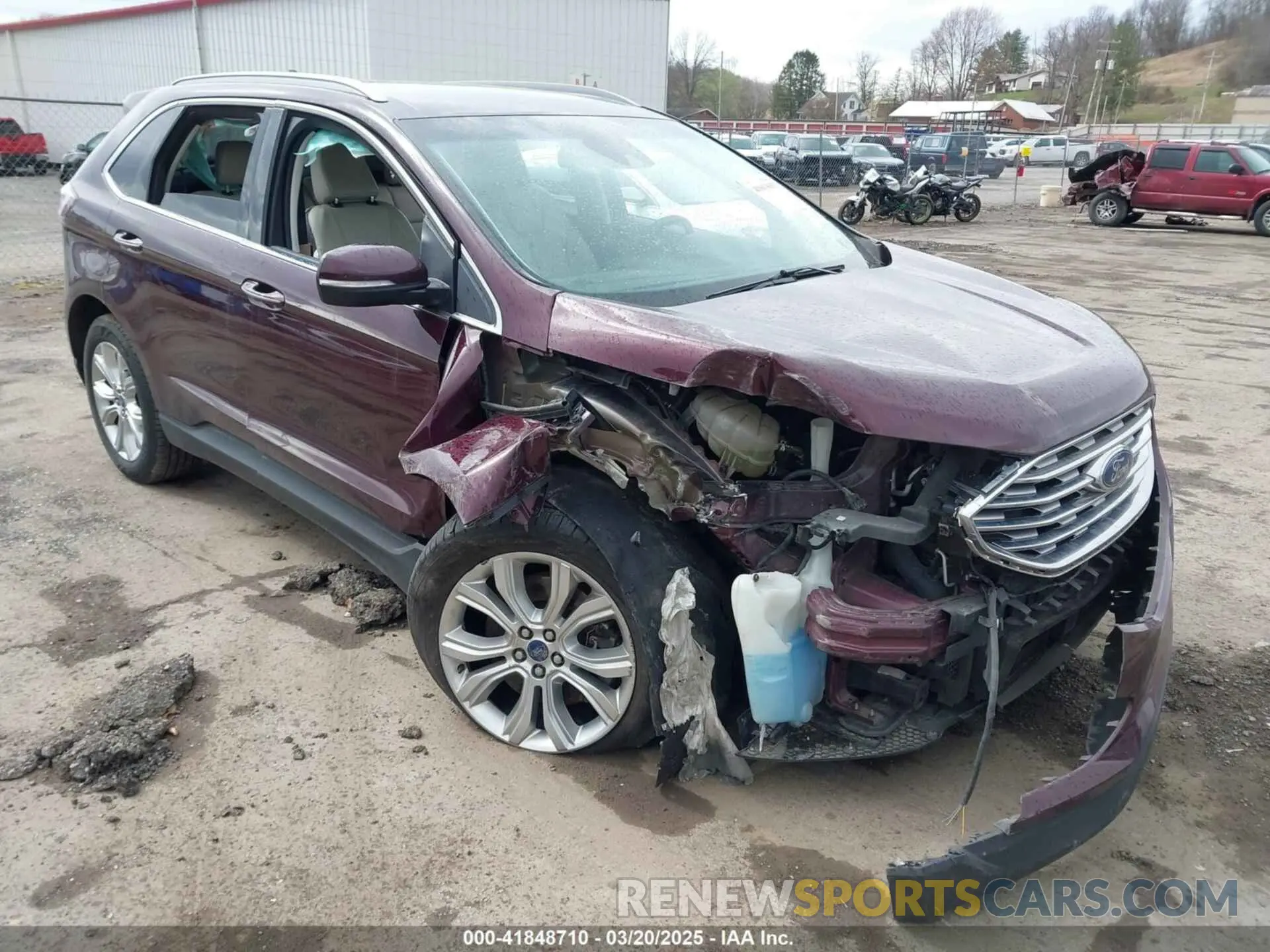 1 fotografías del automóvil dañado 2FMPK4K90LBA26169 FORD EDGE 2020