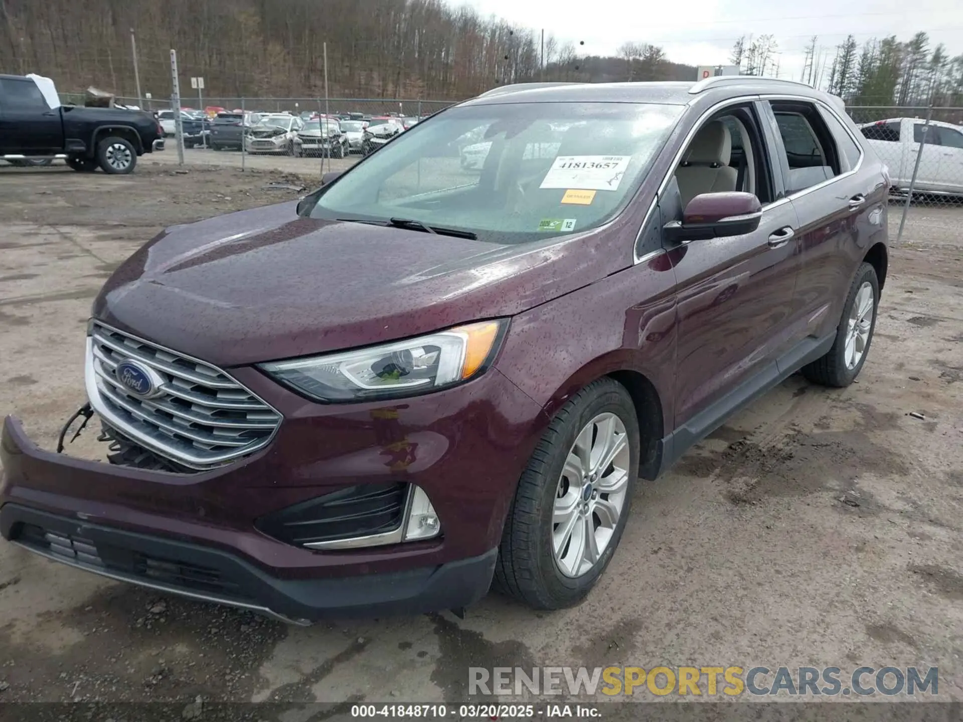 2 fotografías del automóvil dañado 2FMPK4K90LBA26169 FORD EDGE 2020