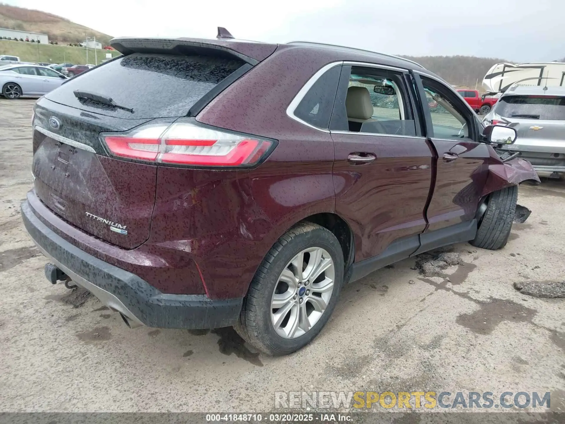 4 fotografías del automóvil dañado 2FMPK4K90LBA26169 FORD EDGE 2020