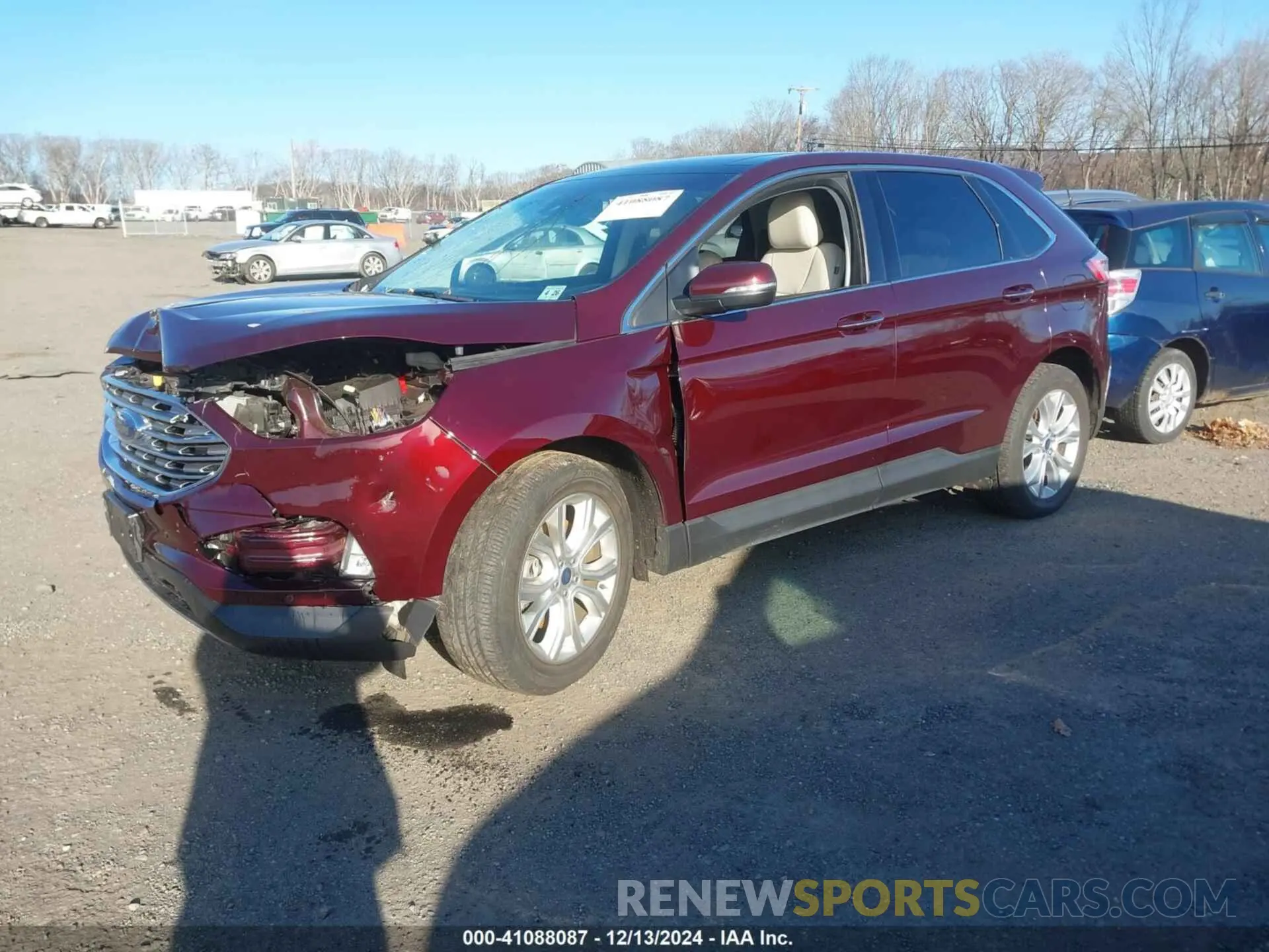 2 fotografías del automóvil dañado 2FMPK4K93LBB25620 FORD EDGE 2020