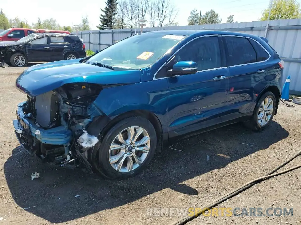 1 fotografías del automóvil dañado 2FMPK4K94LBB67925 FORD EDGE 2020