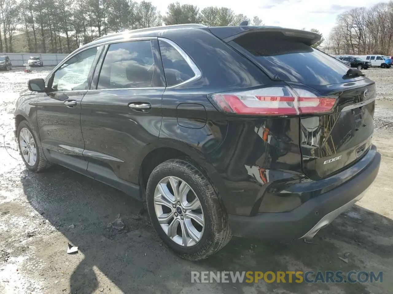 2 fotografías del automóvil dañado 2FMPK4K98LBA98172 FORD EDGE 2020