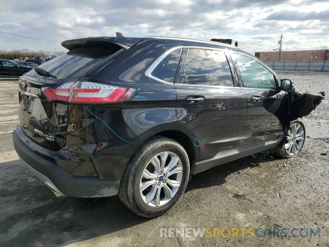 3 fotografías del automóvil dañado 2FMPK4K98LBA98172 FORD EDGE 2020