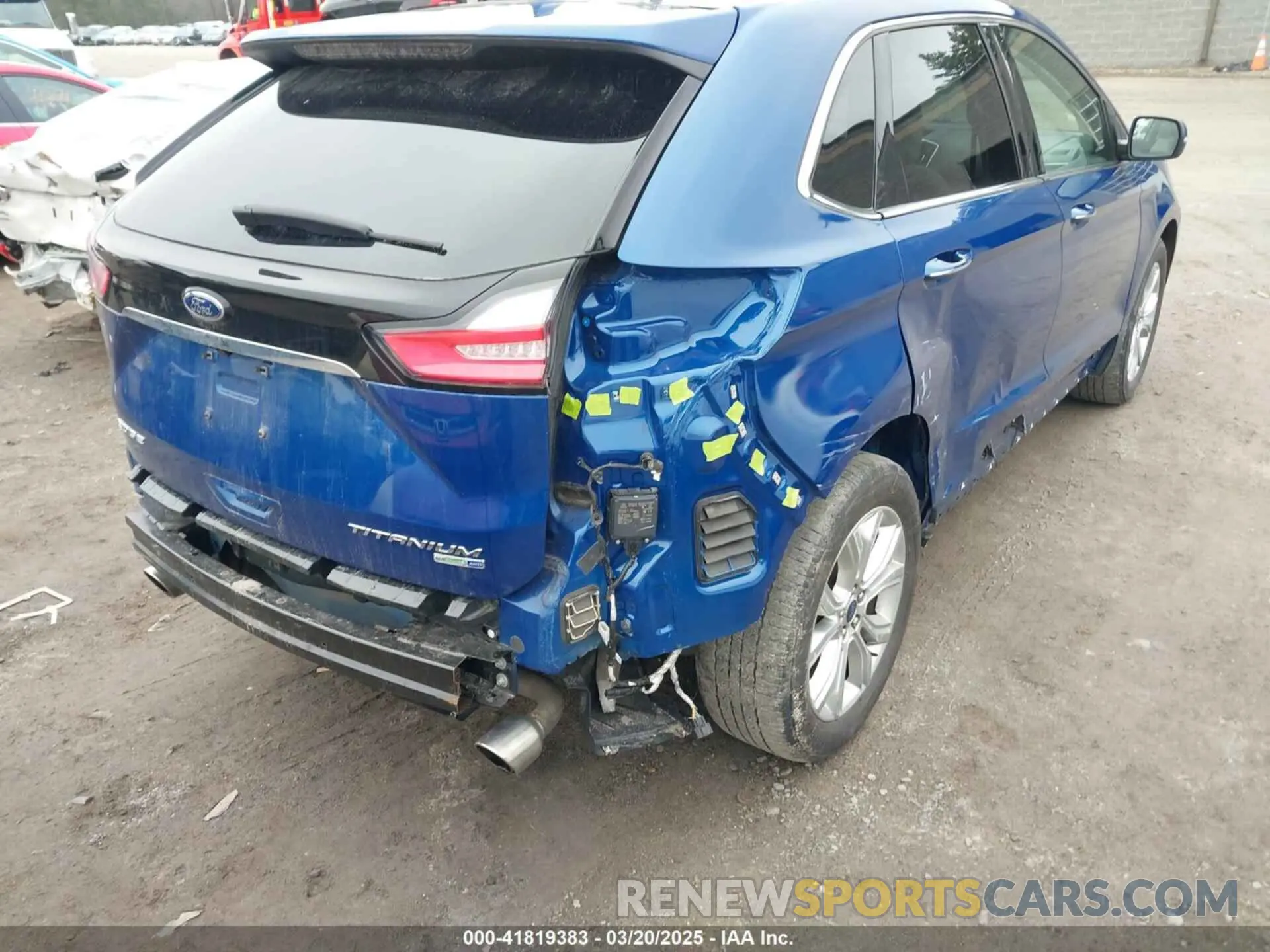 6 fotografías del automóvil dañado 2FMPK4K9XLBA53394 FORD EDGE 2020