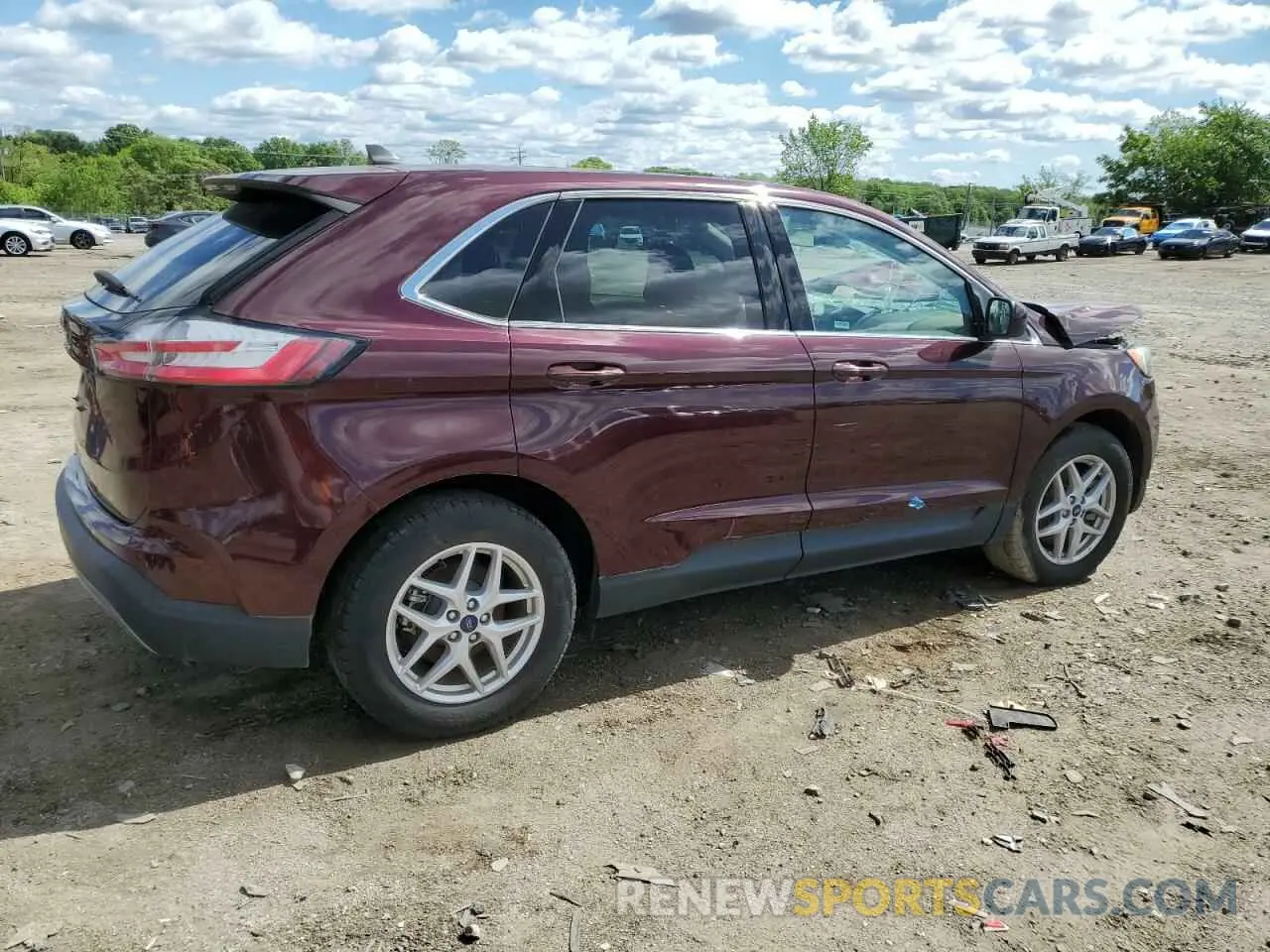 3 fotografías del automóvil dañado 2FMPK3J94MBA07315 FORD EDGE 2021