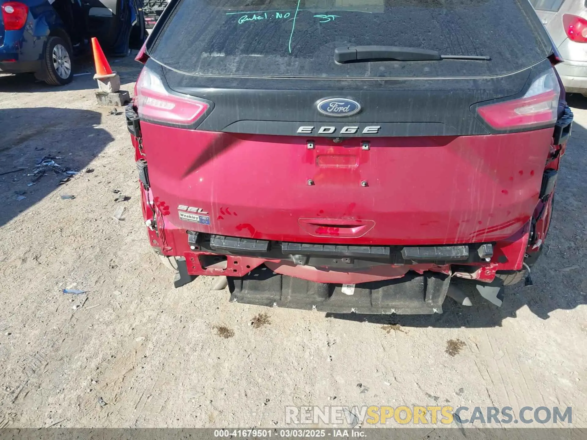 17 fotografías del automóvil dañado 2FMPK3J97MBA08961 FORD EDGE 2021