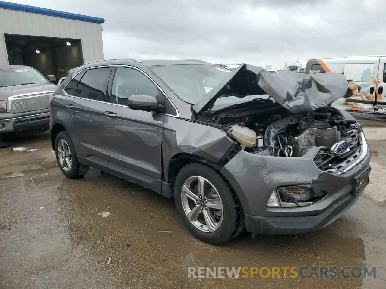 4 fotografías del automóvil dañado 2FMPK3J9XMBA64179 FORD EDGE 2021