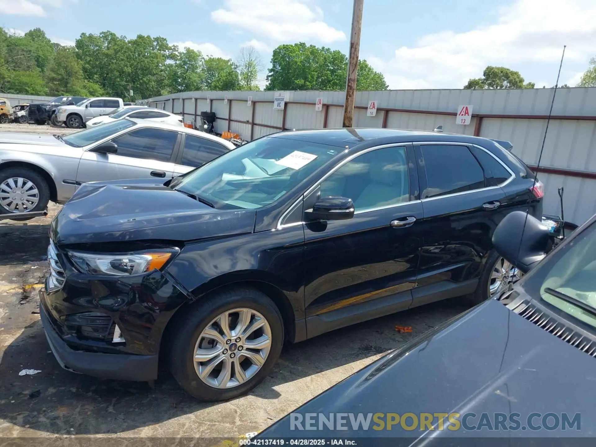 14 fotografías del automóvil dañado 2FMPK3K96MBA16046 FORD EDGE 2021