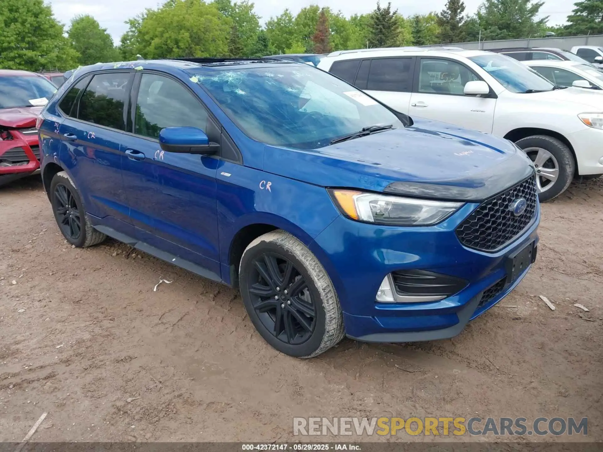 1 fotografías del automóvil dañado 2FMPK4J91MBA52346 FORD EDGE 2021
