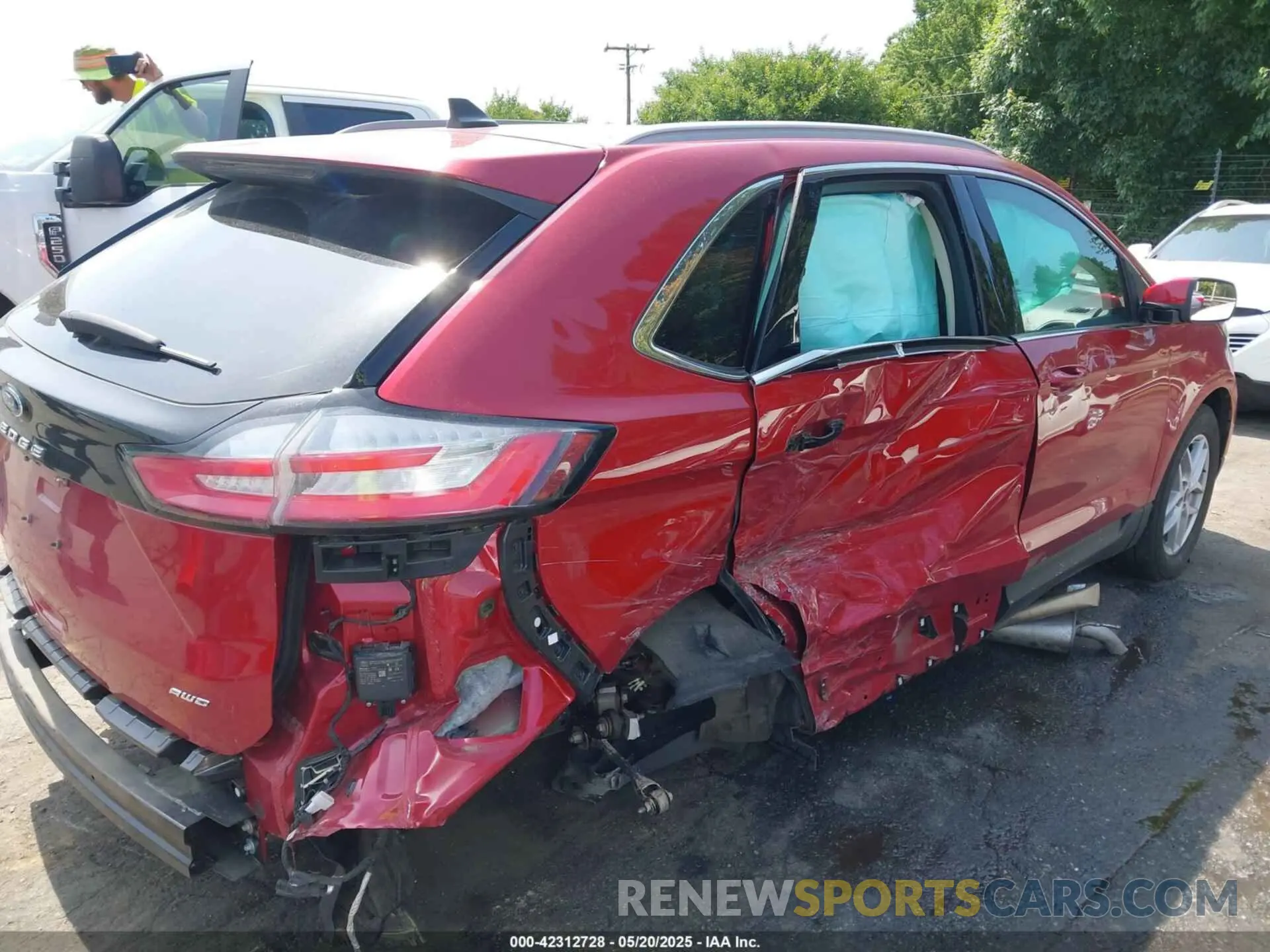 6 fotografías del automóvil dañado 2FMPK4J93MBA36567 FORD EDGE 2021