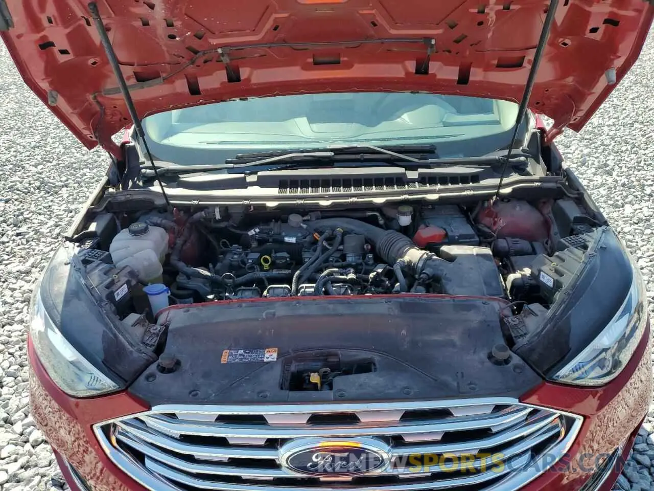 12 fotografías del automóvil dañado 2FMPK4J9XMBA16252 FORD EDGE 2021