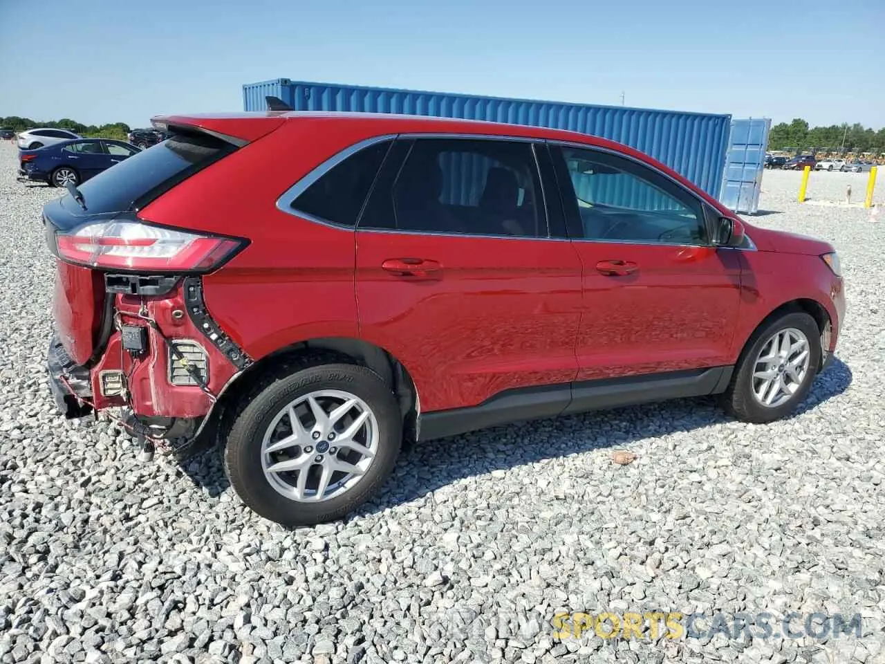 3 fotografías del automóvil dañado 2FMPK4J9XMBA16252 FORD EDGE 2021