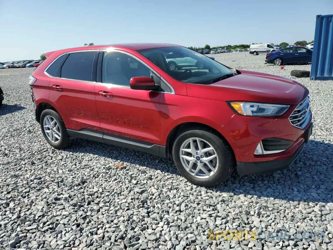 4 fotografías del automóvil dañado 2FMPK4J9XMBA16252 FORD EDGE 2021