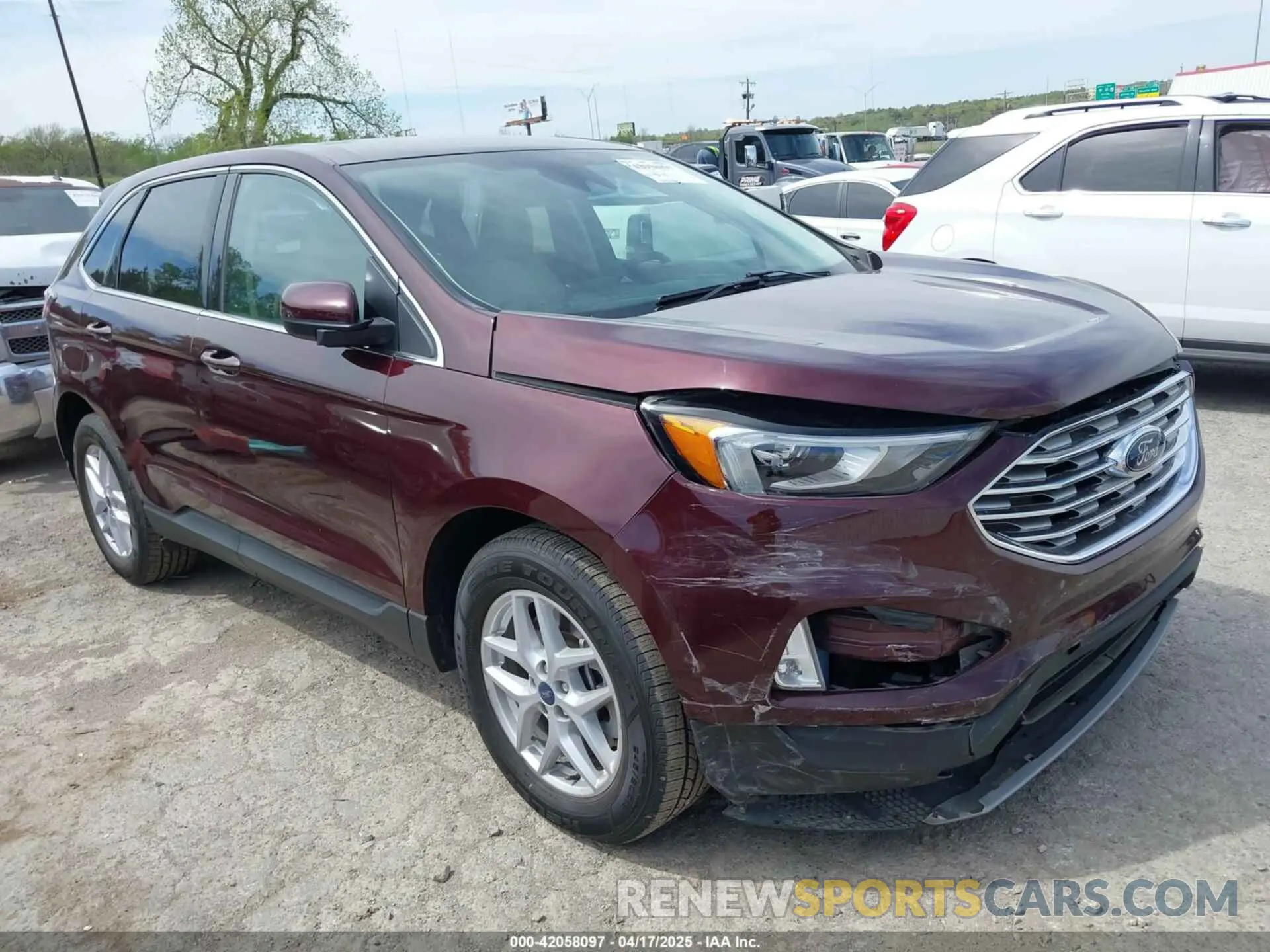1 fotografías del automóvil dañado 2FMPK4J9XMBA44133 FORD EDGE 2021