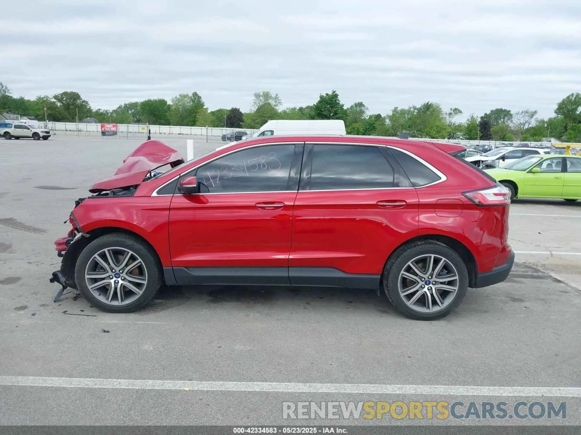 15 fotografías del automóvil dañado 2FMPK4K91MBA16896 FORD EDGE 2021