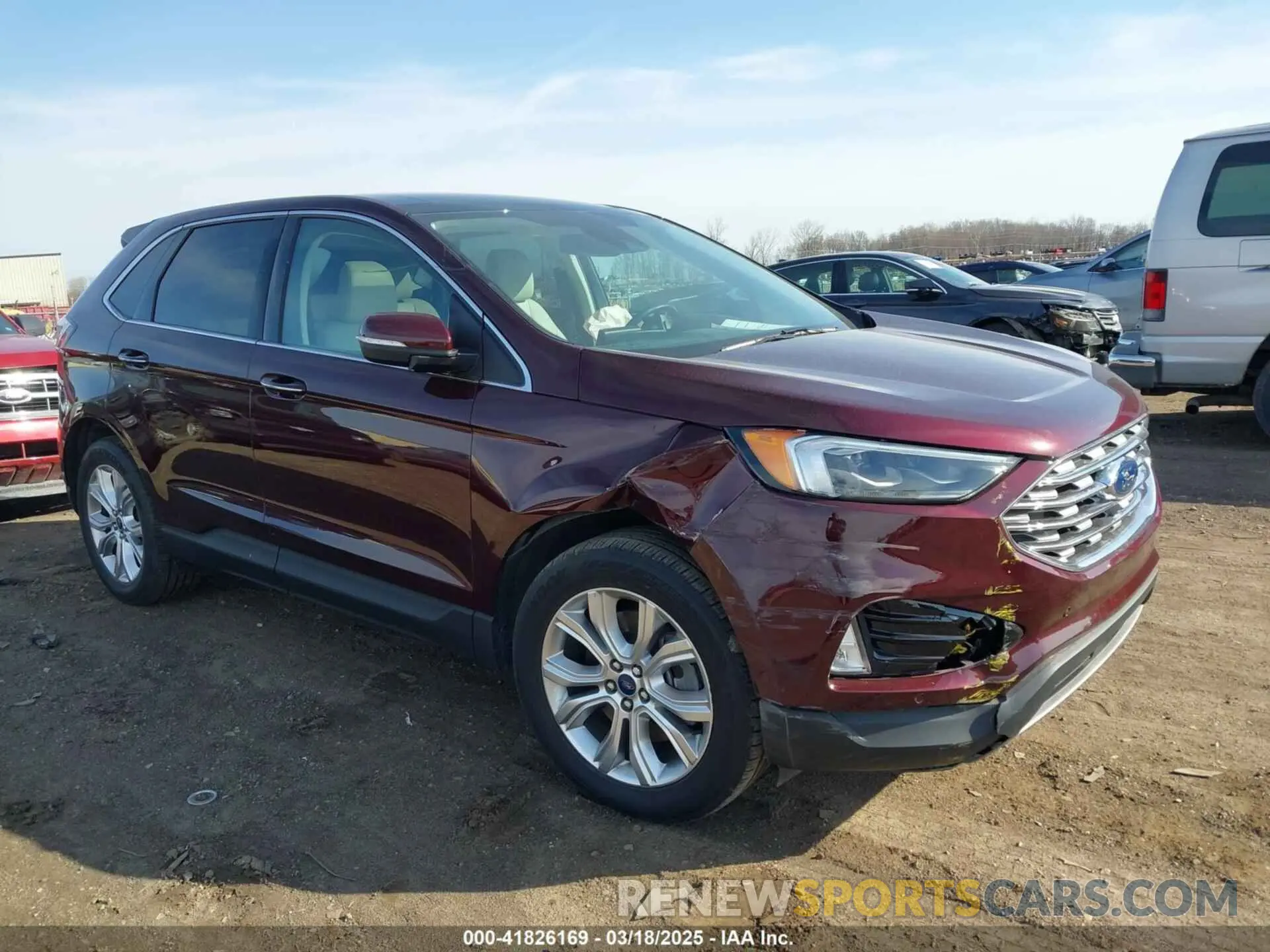 1 fotografías del automóvil dañado 2FMPK4K93MBA44120 FORD EDGE 2021