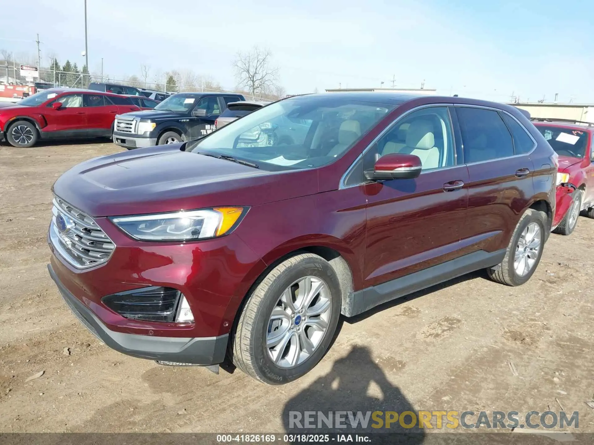 2 fotografías del automóvil dañado 2FMPK4K93MBA44120 FORD EDGE 2021