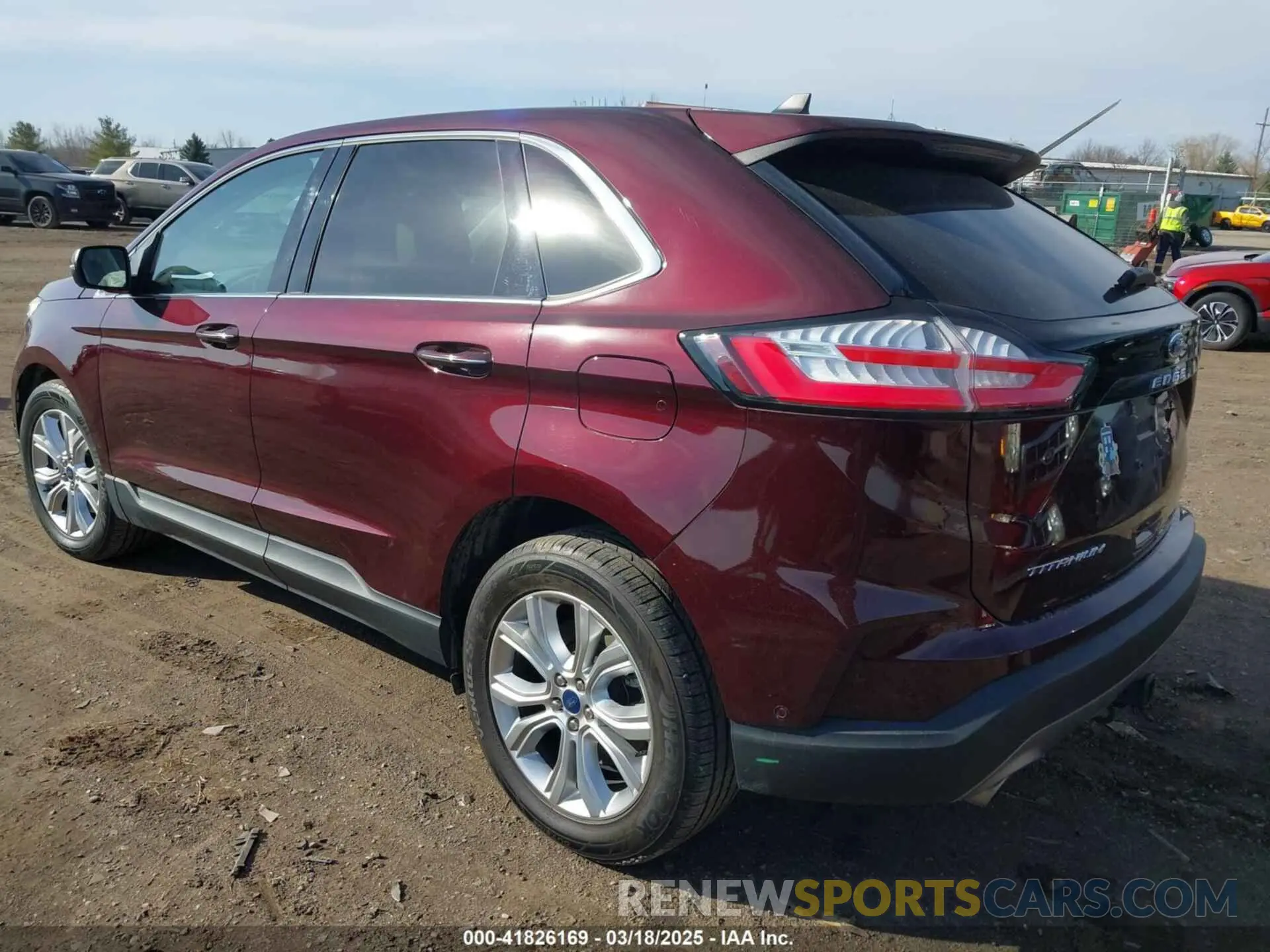 3 fotografías del automóvil dañado 2FMPK4K93MBA44120 FORD EDGE 2021