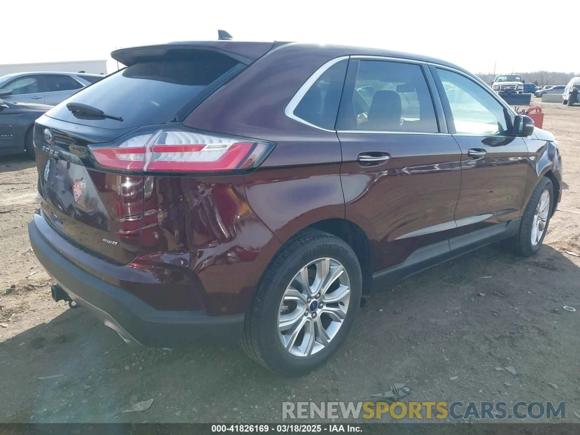 4 fotografías del automóvil dañado 2FMPK4K93MBA44120 FORD EDGE 2021