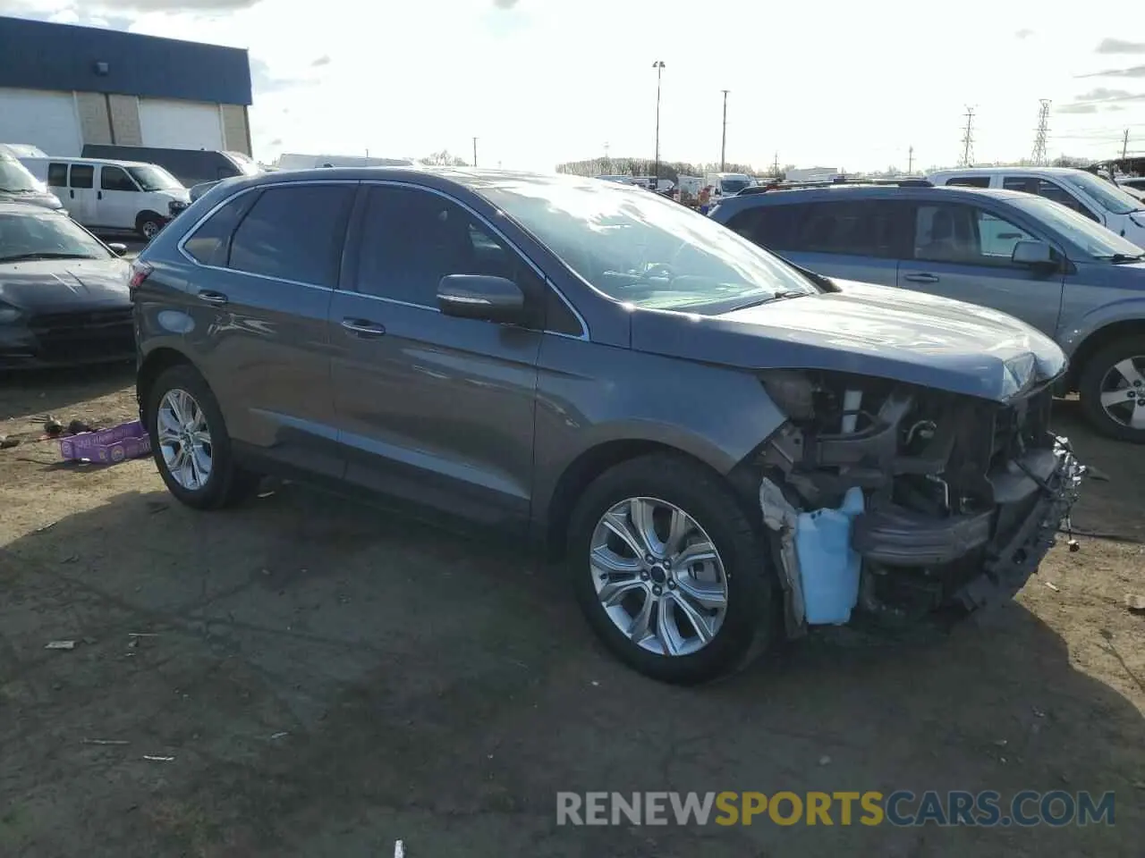 4 fotografías del automóvil dañado 2FMPK4K97MBA40832 FORD EDGE 2021
