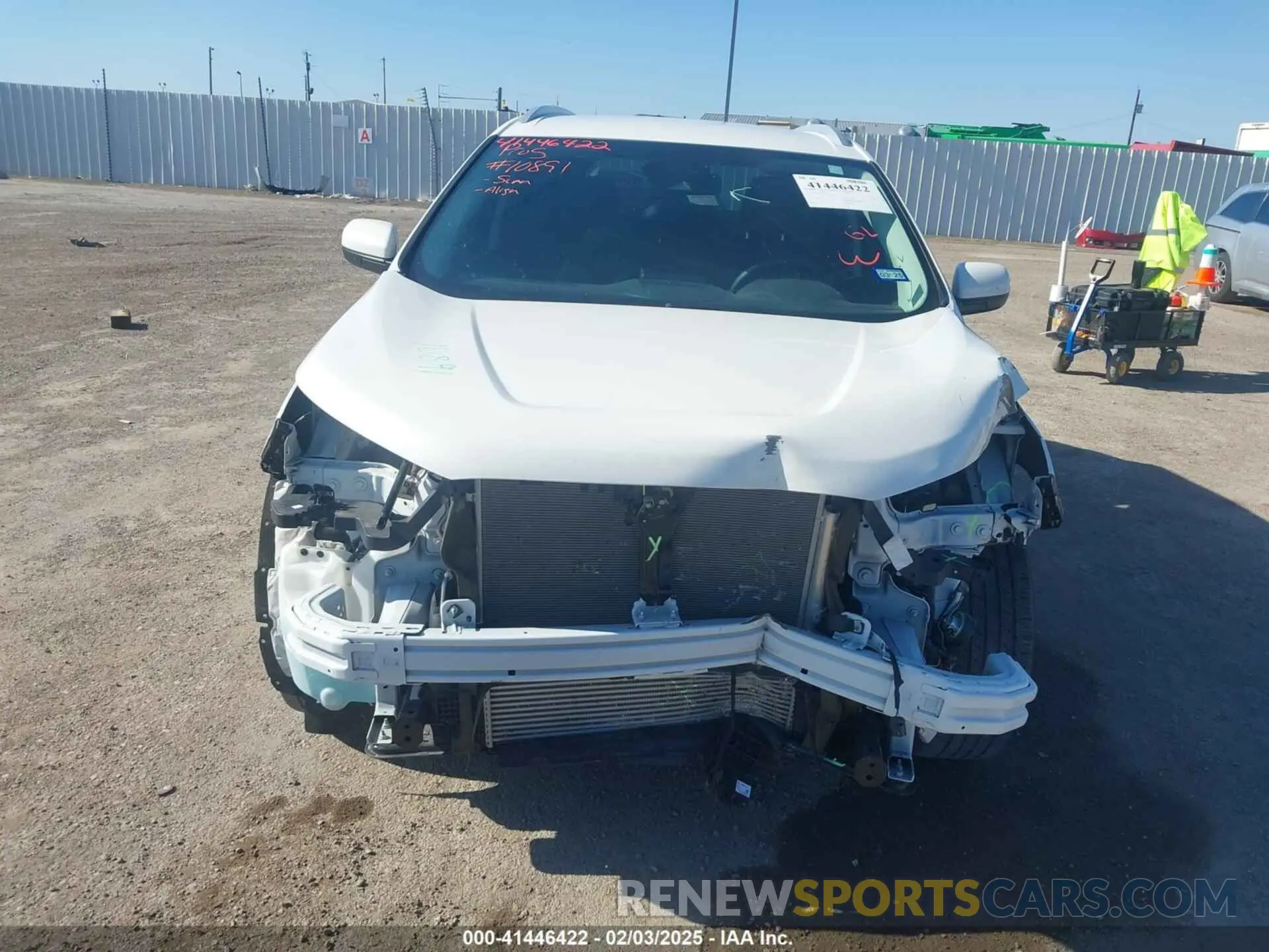 6 fotografías del automóvil dañado 2FMPK4J90NBA02961 FORD EDGE 2022