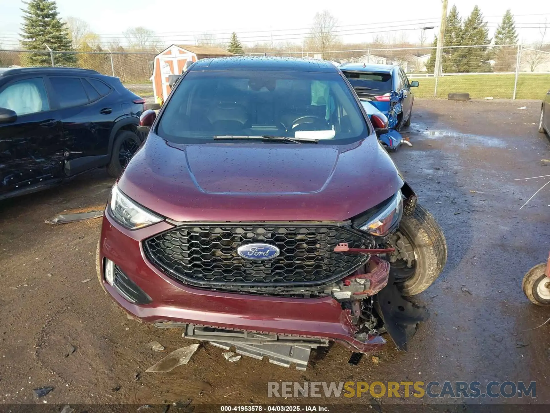 12 fotografías del automóvil dañado 2FMPK4J91NBA39825 FORD EDGE 2022