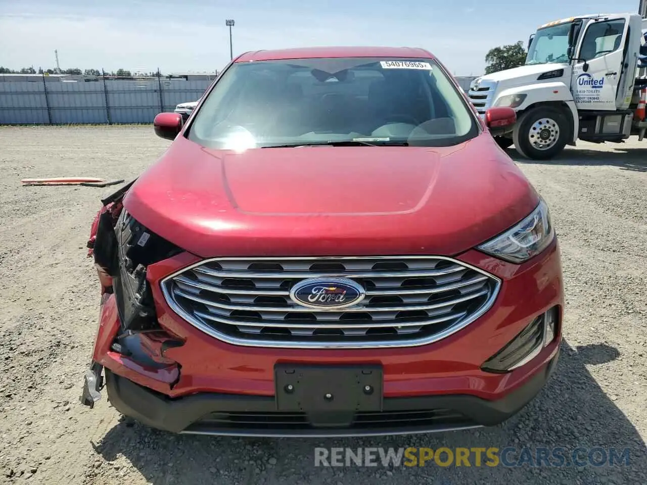 5 fotografías del automóvil dañado 2FMPK4J93NBA02758 FORD EDGE 2022
