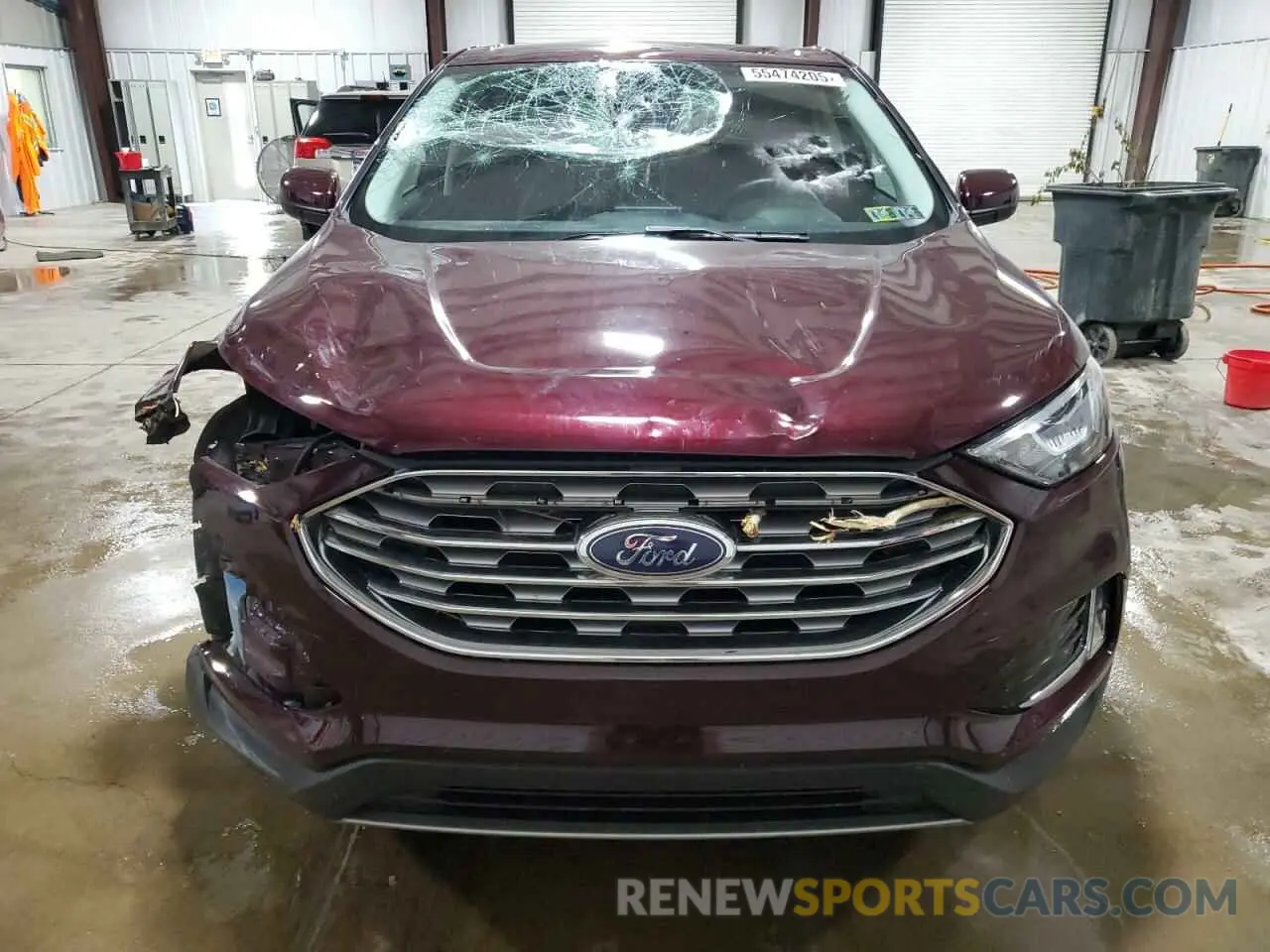 5 fotografías del automóvil dañado 2FMPK4J93NBA04381 FORD EDGE 2022