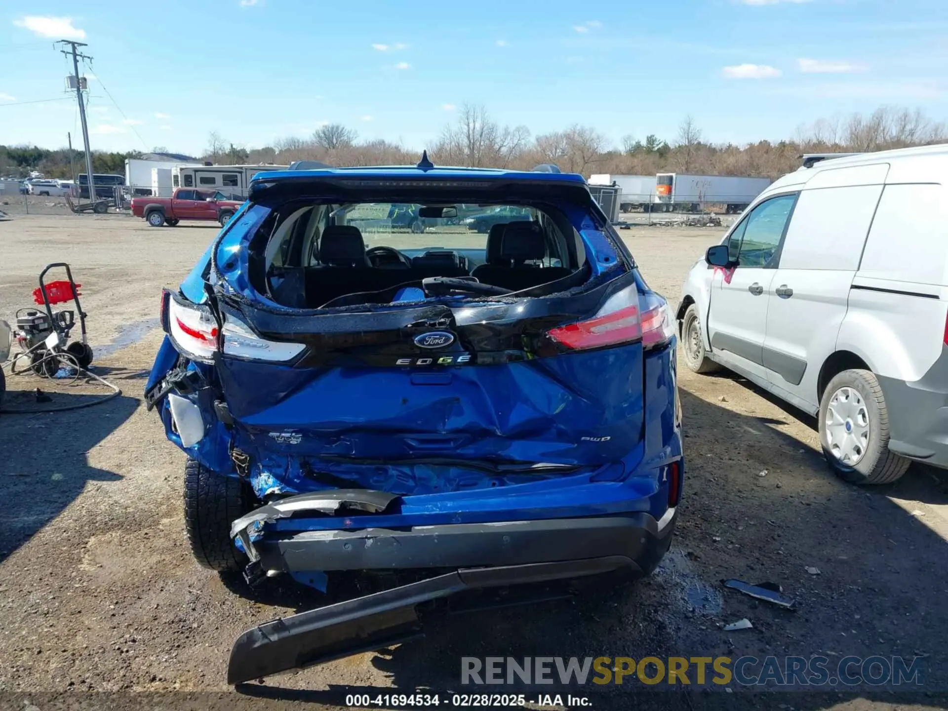 17 fotografías del automóvil dañado 2FMPK4J94NBA11386 FORD EDGE 2022