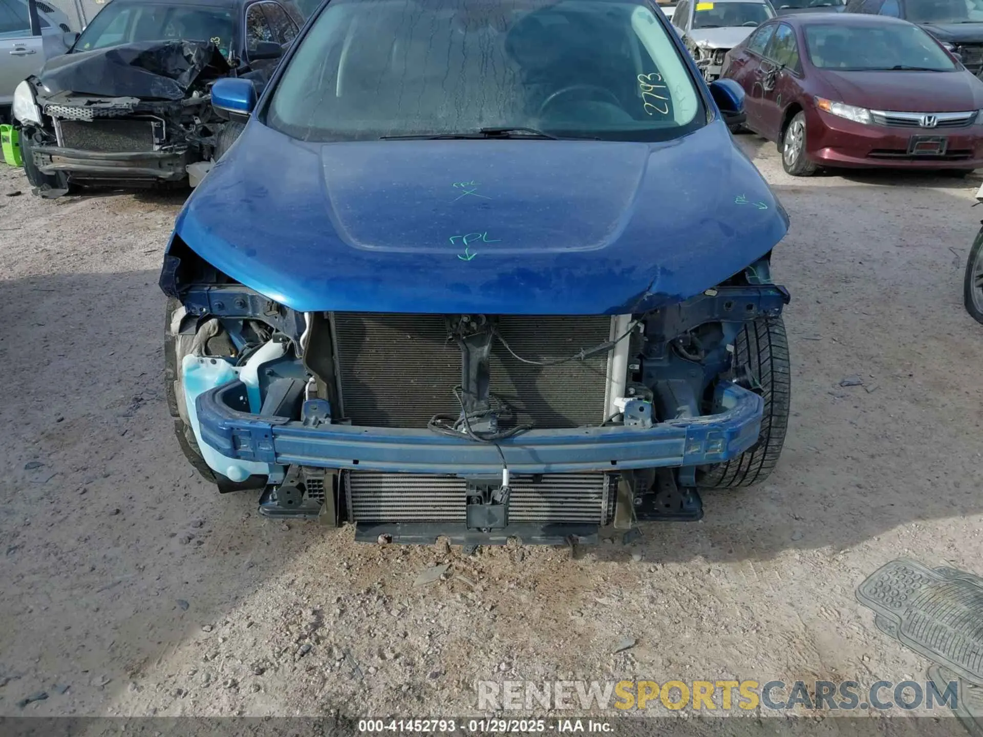 12 fotografías del automóvil dañado 2FMPK4J98NBA53673 FORD EDGE 2022
