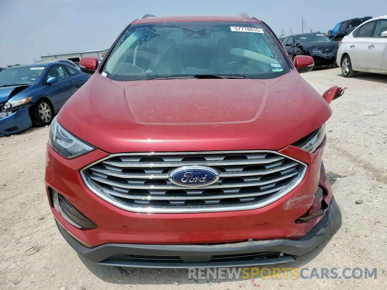 5 fotografías del automóvil dañado 2FMPK4K90NBA25140 FORD EDGE 2022