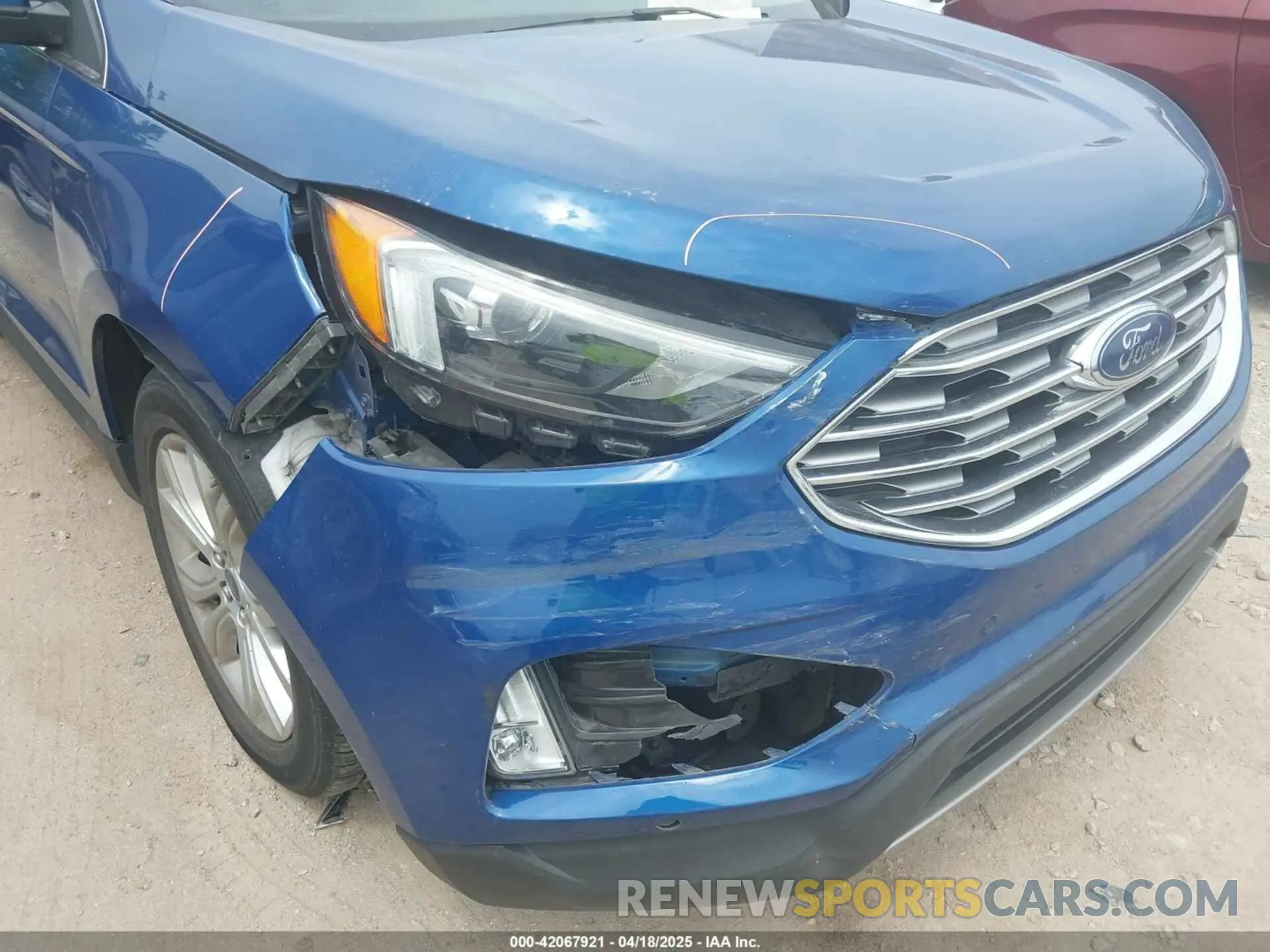 6 fotografías del automóvil dañado 2FMPK4K93NBA94971 FORD EDGE 2022
