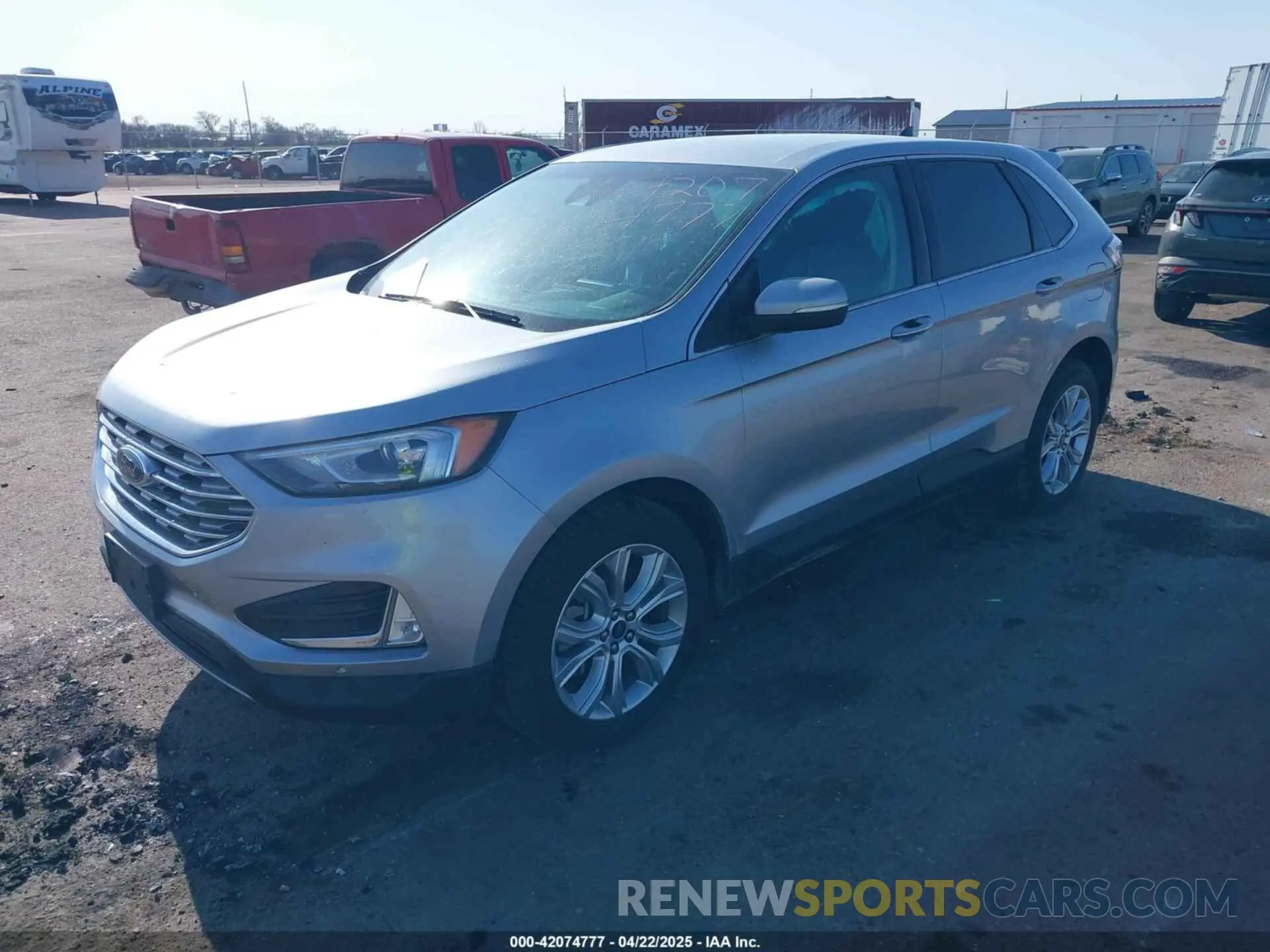 2 fotografías del automóvil dañado 2FMPK4K95NBA33637 FORD EDGE 2022