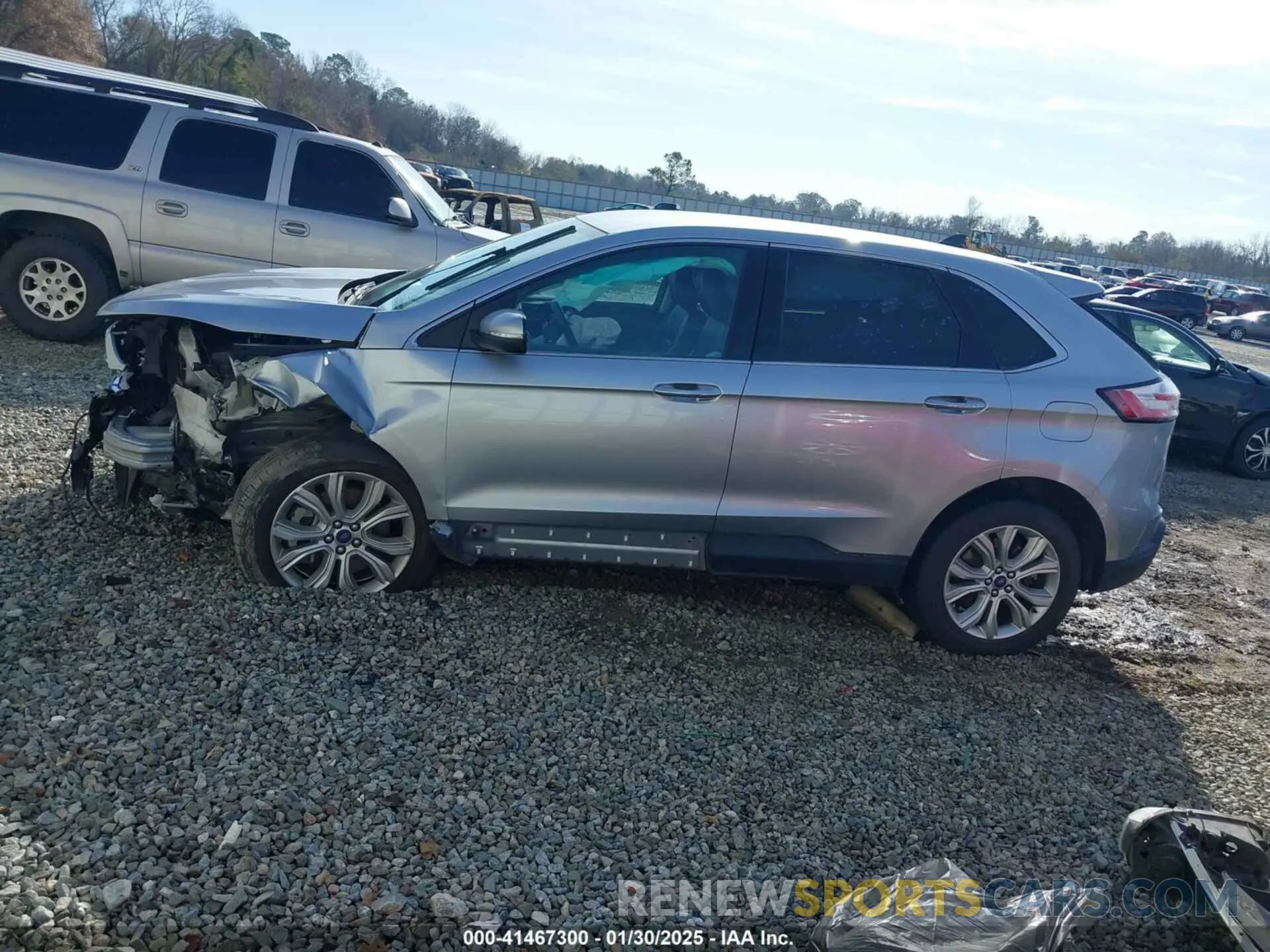 14 fotografías del automóvil dañado 2FMPK4K95NBA38997 FORD EDGE 2022